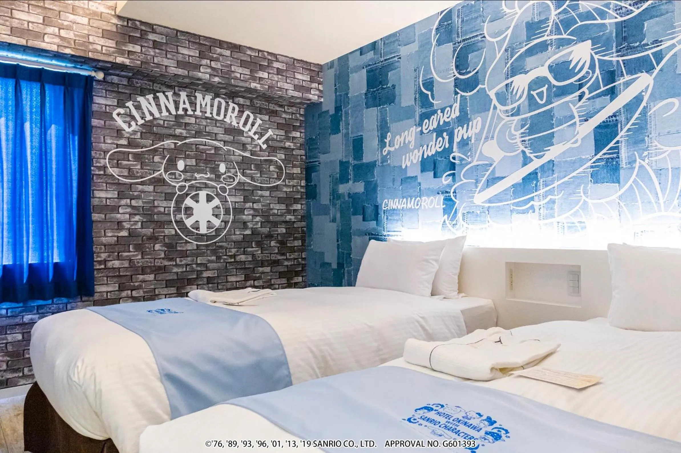 Bed in HOTEL OKINAWA WITH SANRIO CHARACTERS