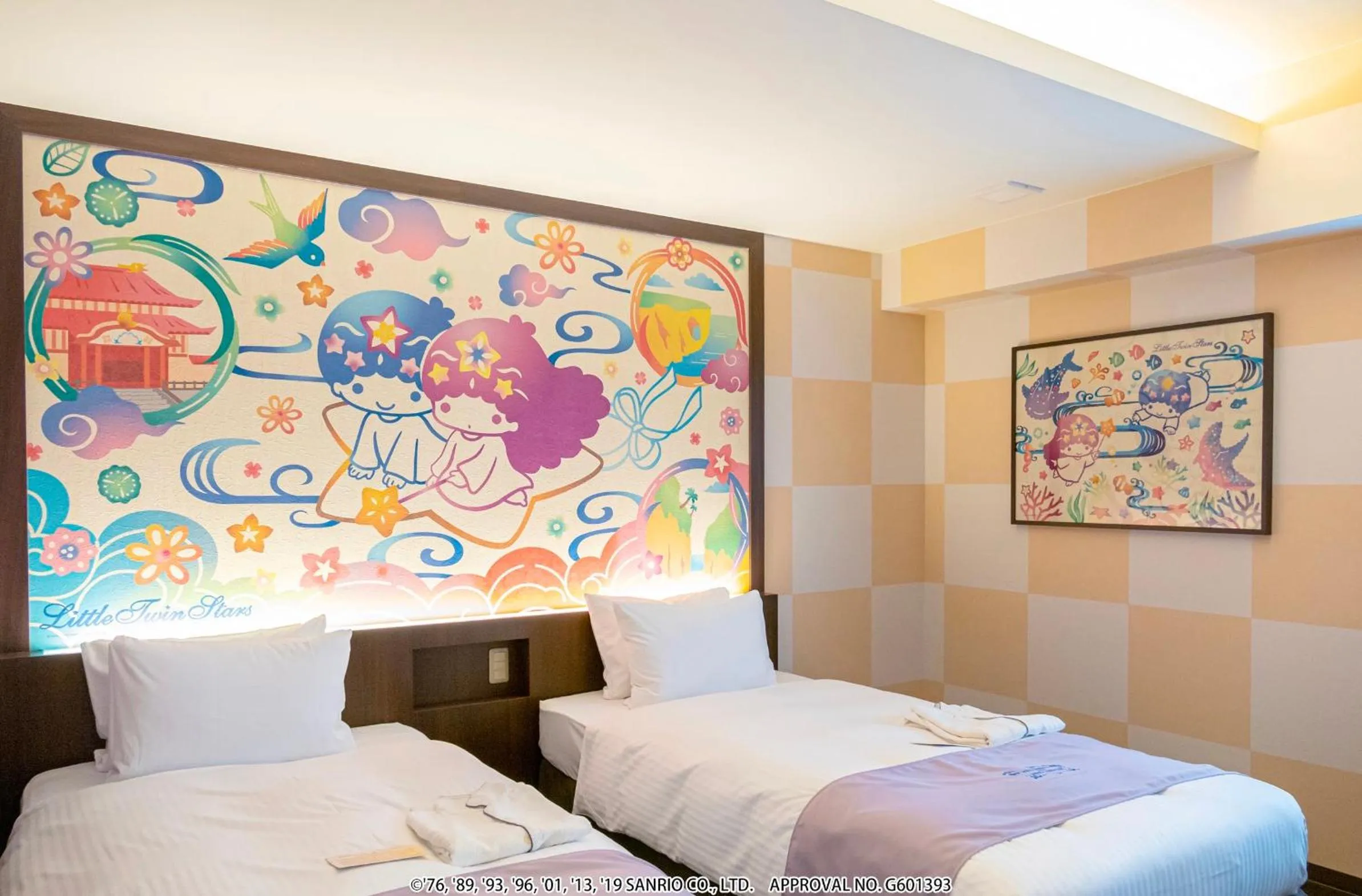 Photo of the whole room, Bed in HOTEL OKINAWA WITH SANRIO CHARACTERS