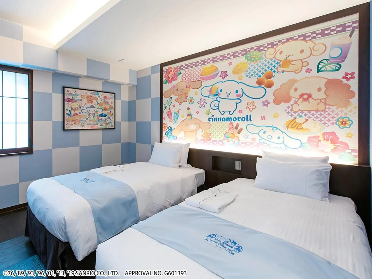 Bed in HOTEL OKINAWA WITH SANRIO CHARACTERS