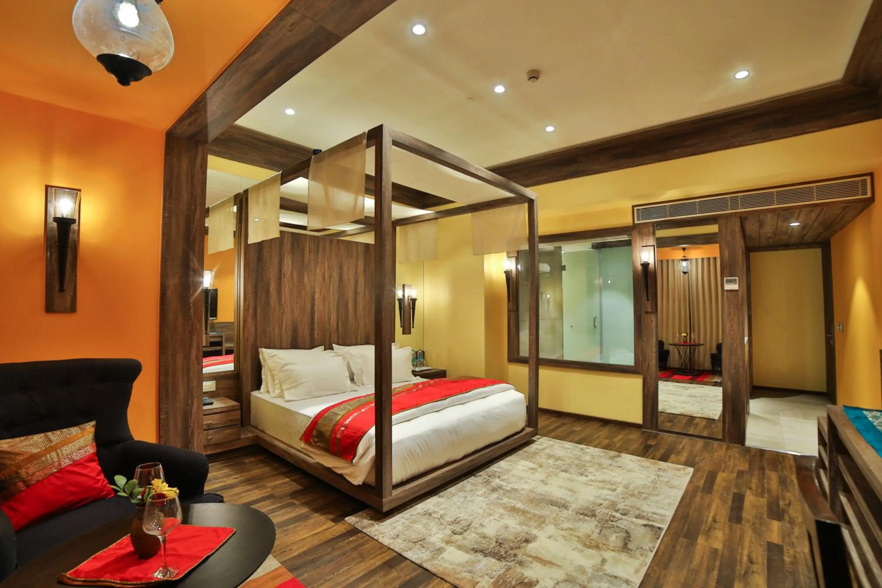 Photo of the whole room, Bed in Sayaji Rajkot