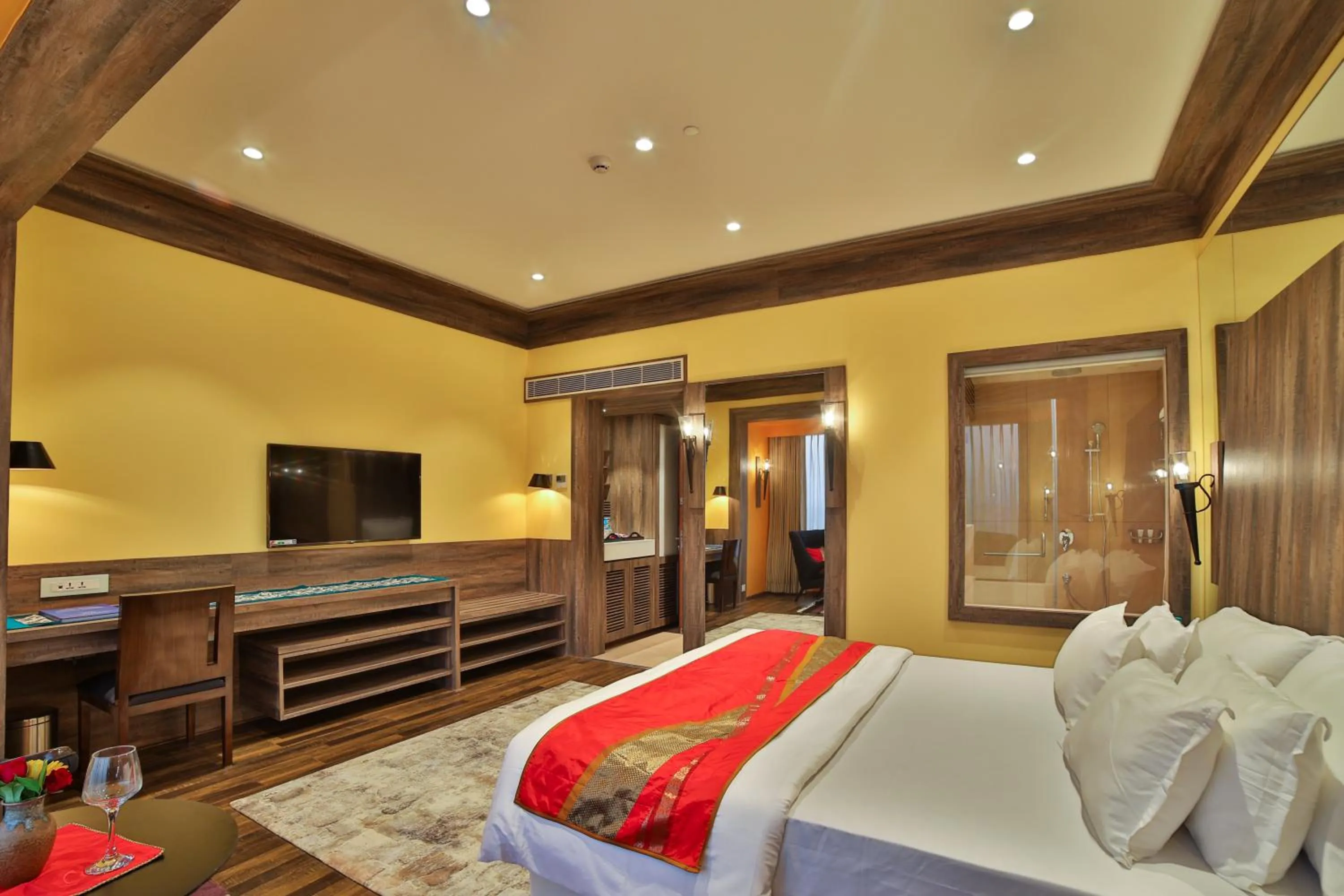 Photo of the whole room, Bed in Sayaji Rajkot