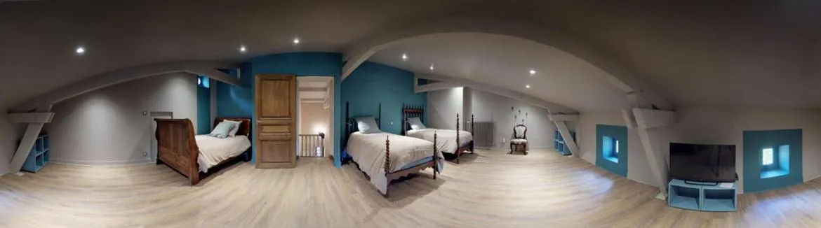 Bedroom, Bed in La Trappezienne