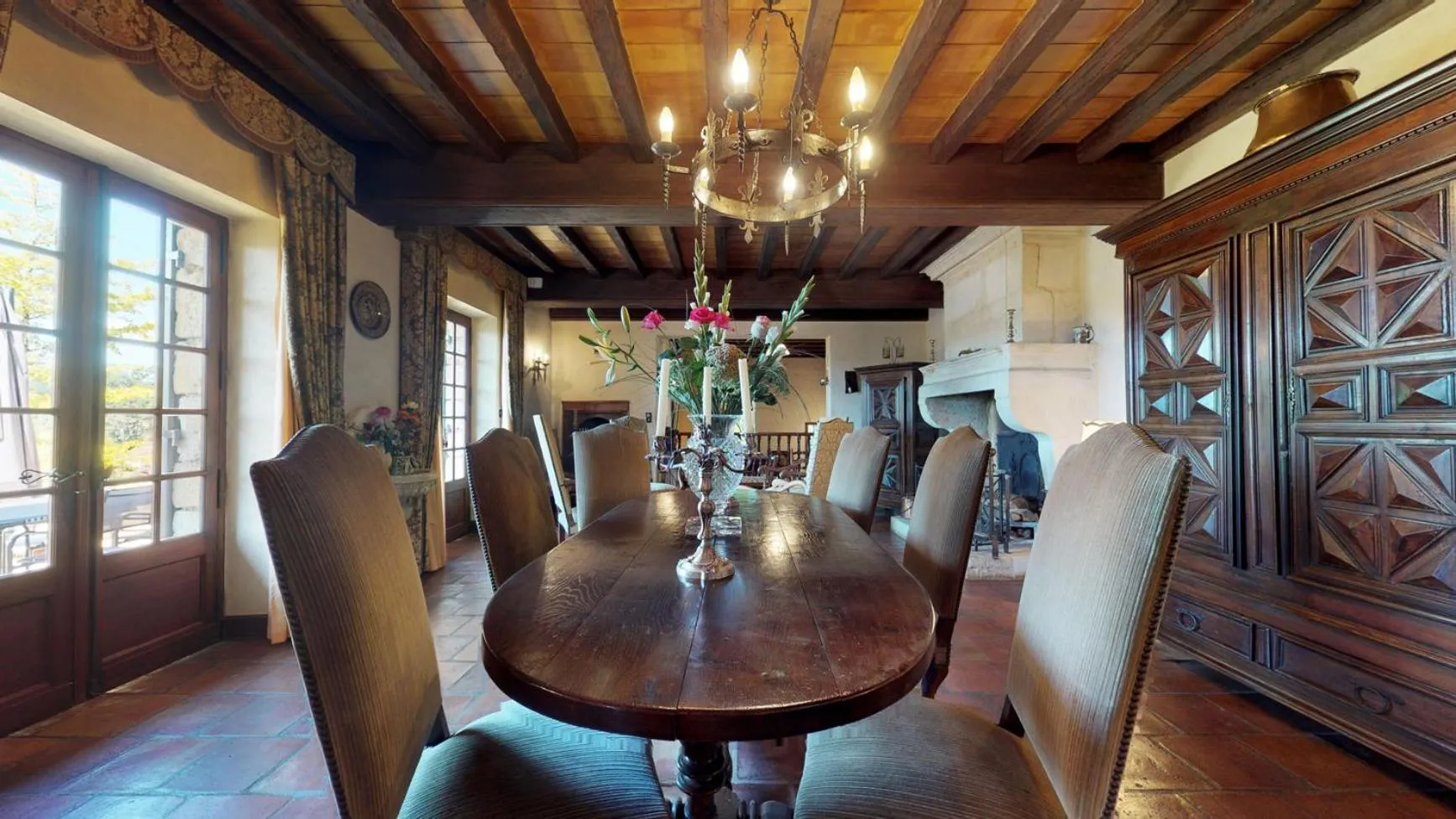 Dining area in La Trappezienne