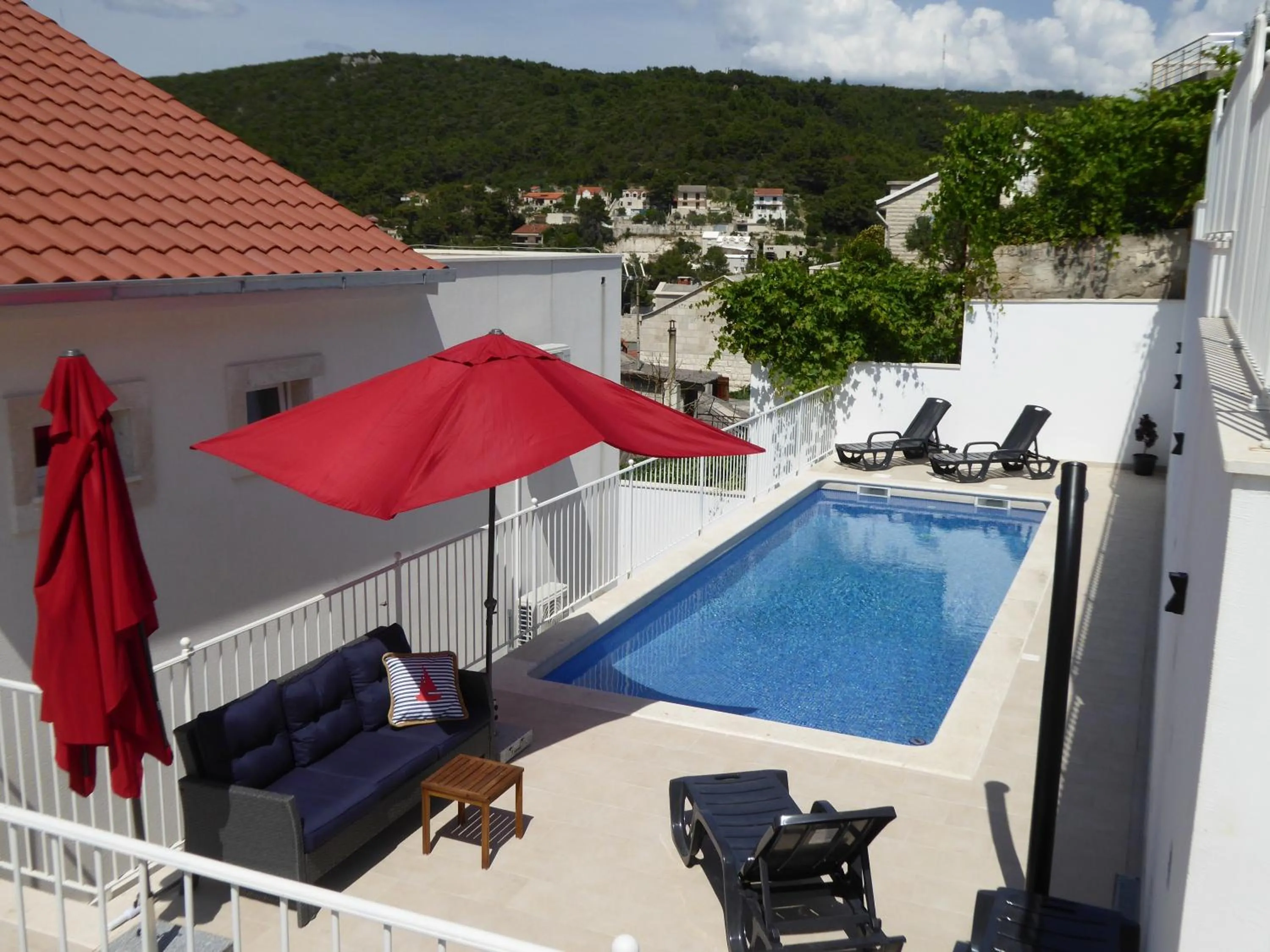 Pool view in Villa More