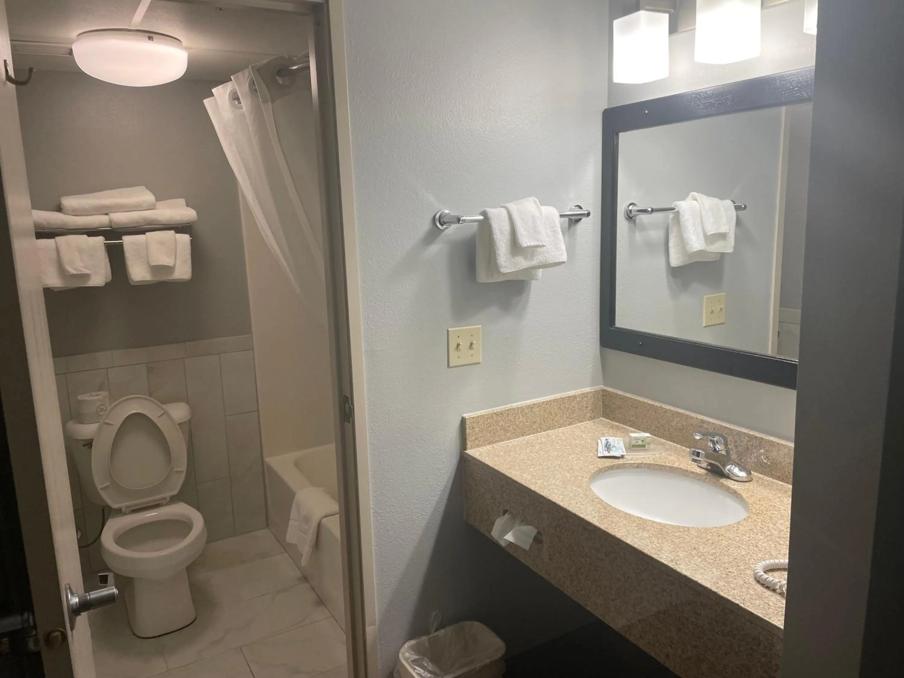 Bathroom in AmericInn by Wyndham Hartford WI