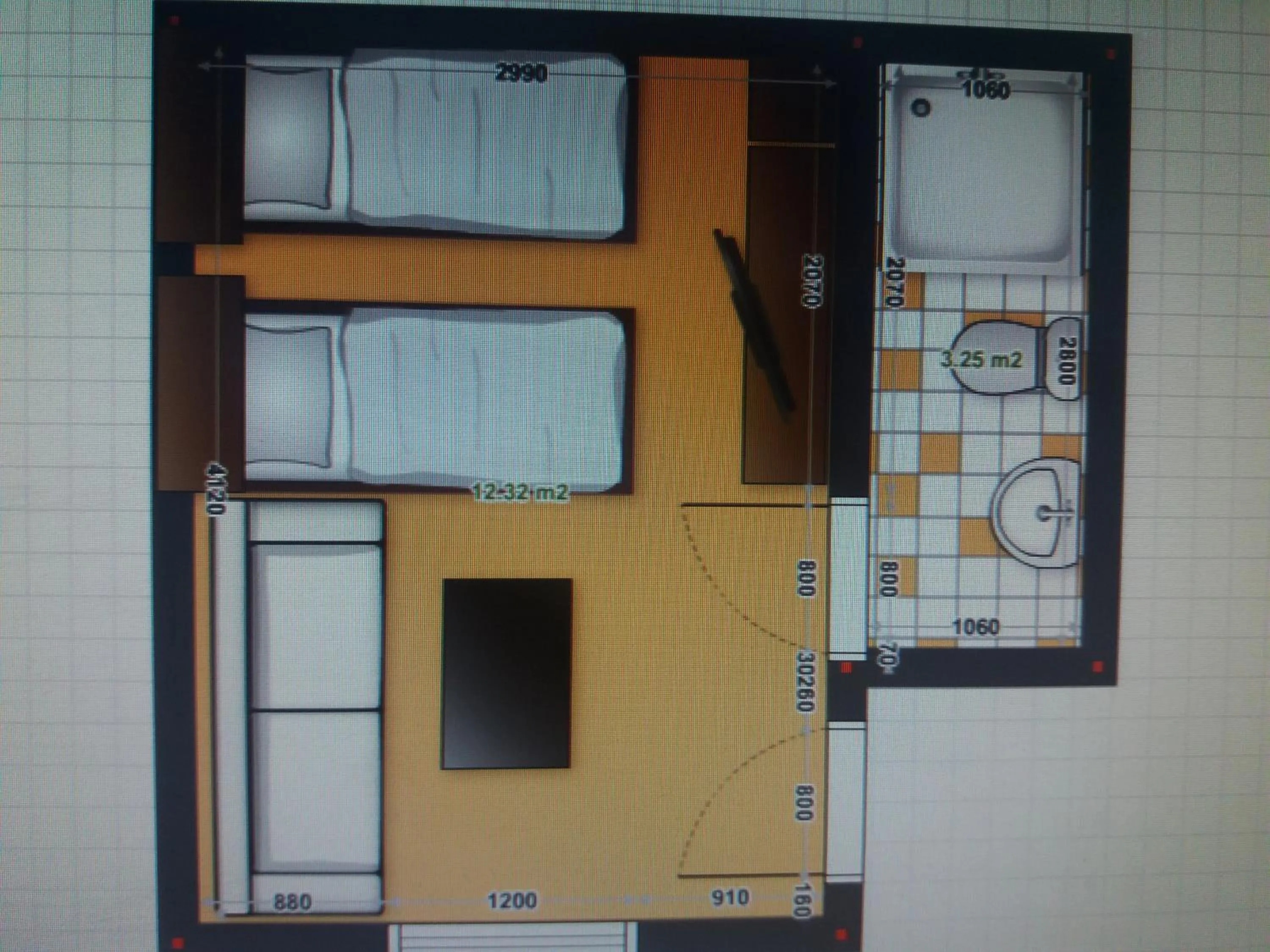 Floor plan in A+R Pension