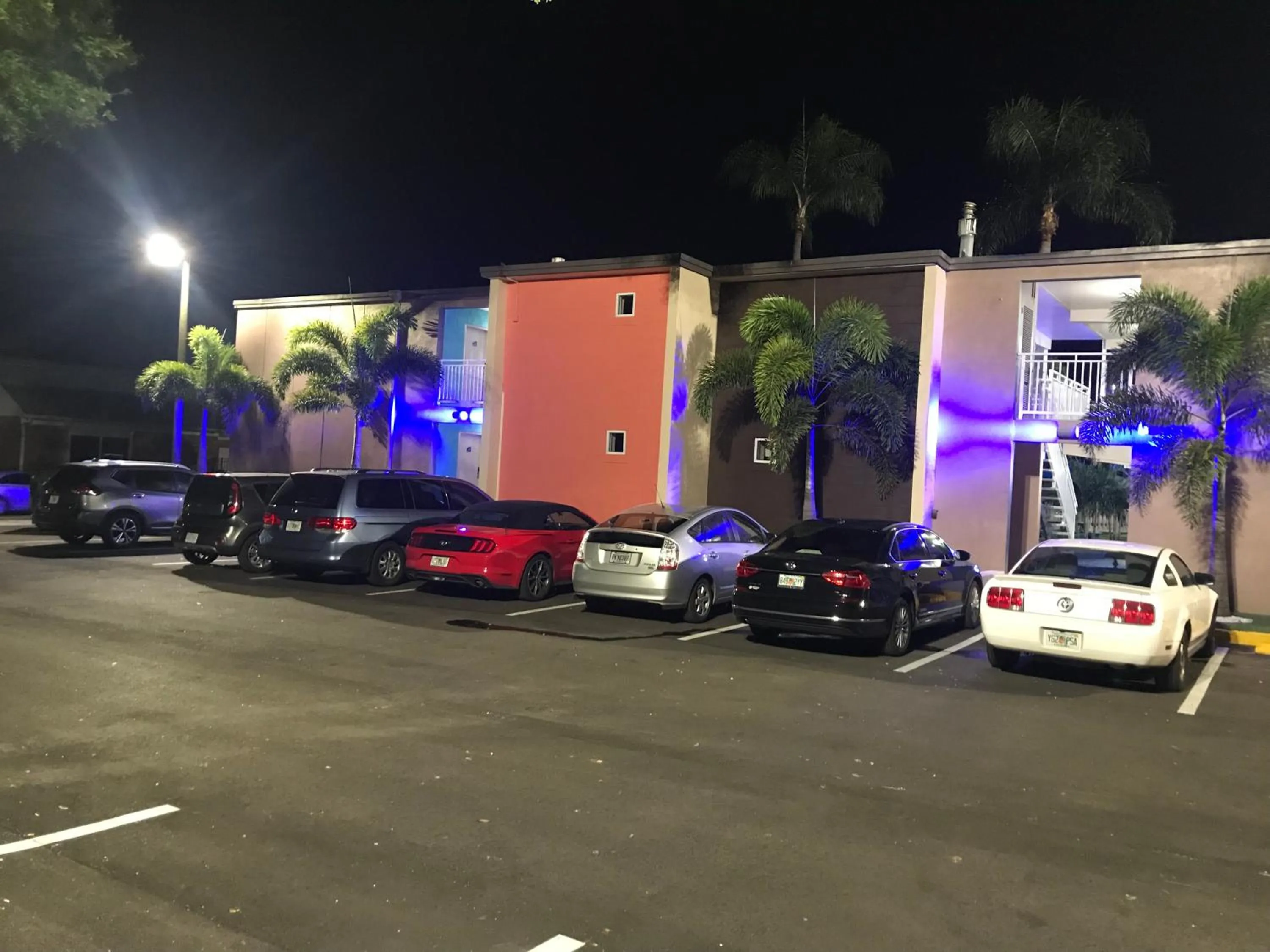 Parking in Tropical Inn & Suites, downtown clearwater