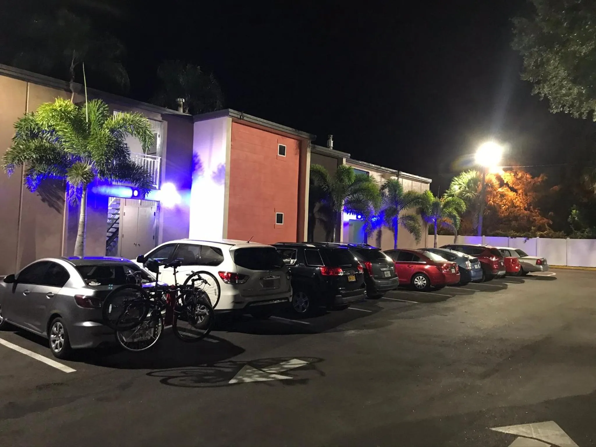 Parking in Tropical Inn & Suites, downtown clearwater