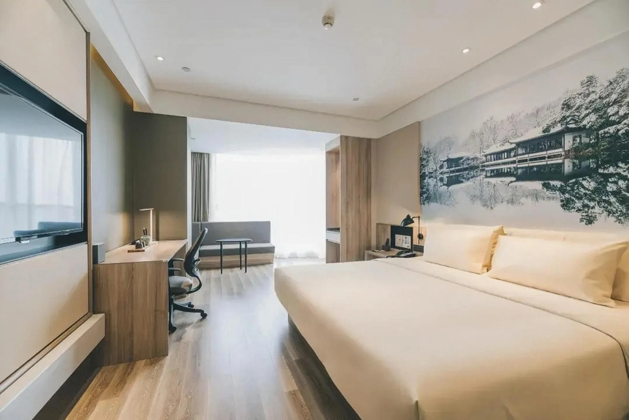 Bed in Atour Hotel Xiaoshan Airport Guali Branch