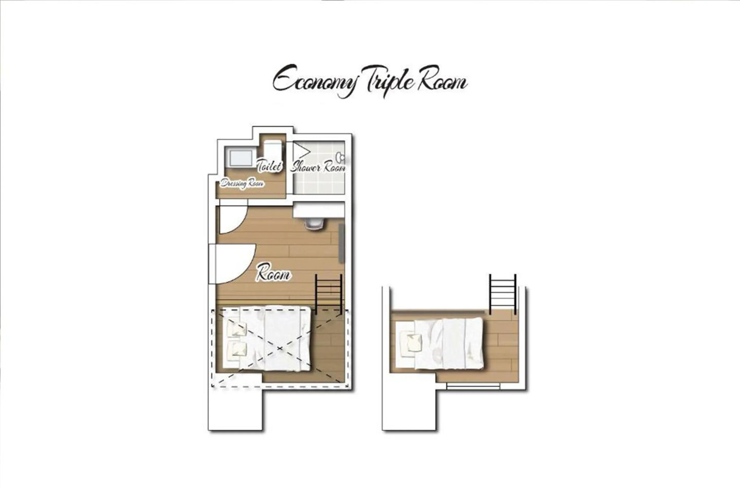 Floor plan in ZONK HOTEL Haruyoshi-Teramachidori