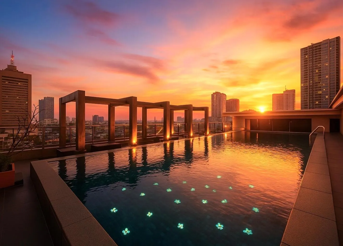 Swimming pool in Palette Bella B All Suites Bangkok Hotel