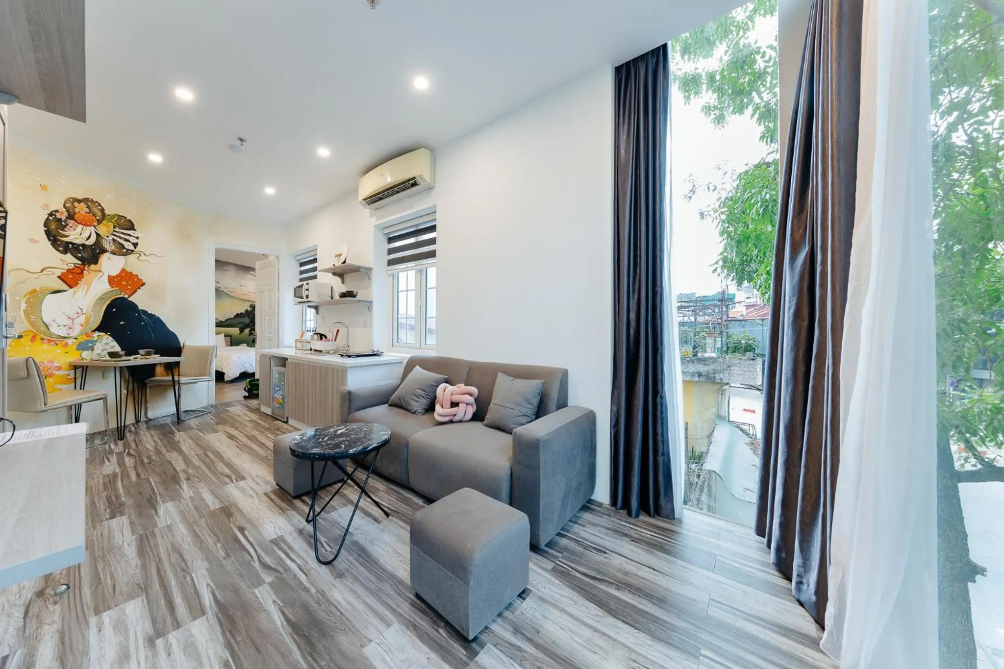 Living room in Su Casa Hanoi Old Quarter