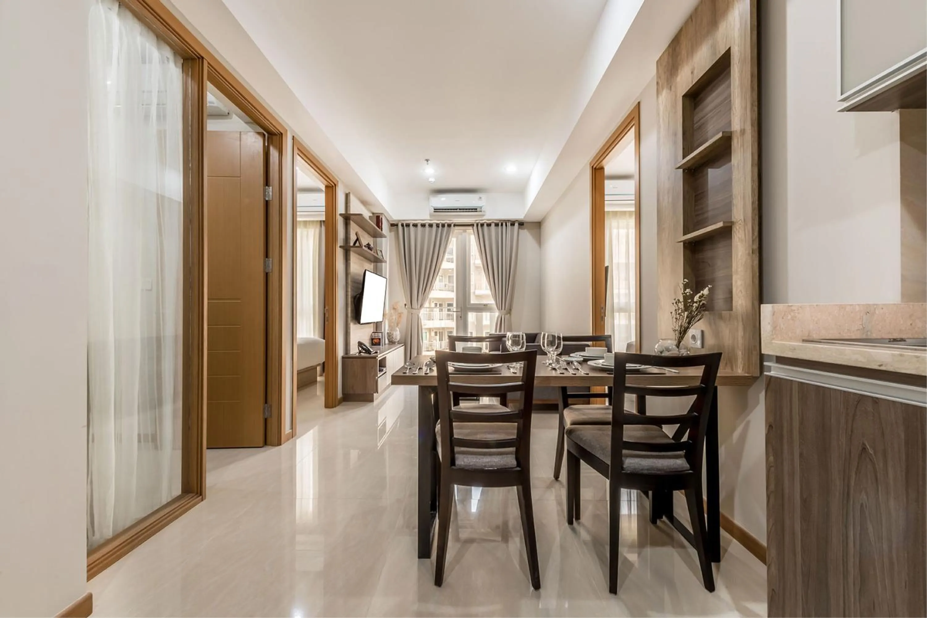 Kitchen or kitchenette in Grande Valore Hotel Cikarang