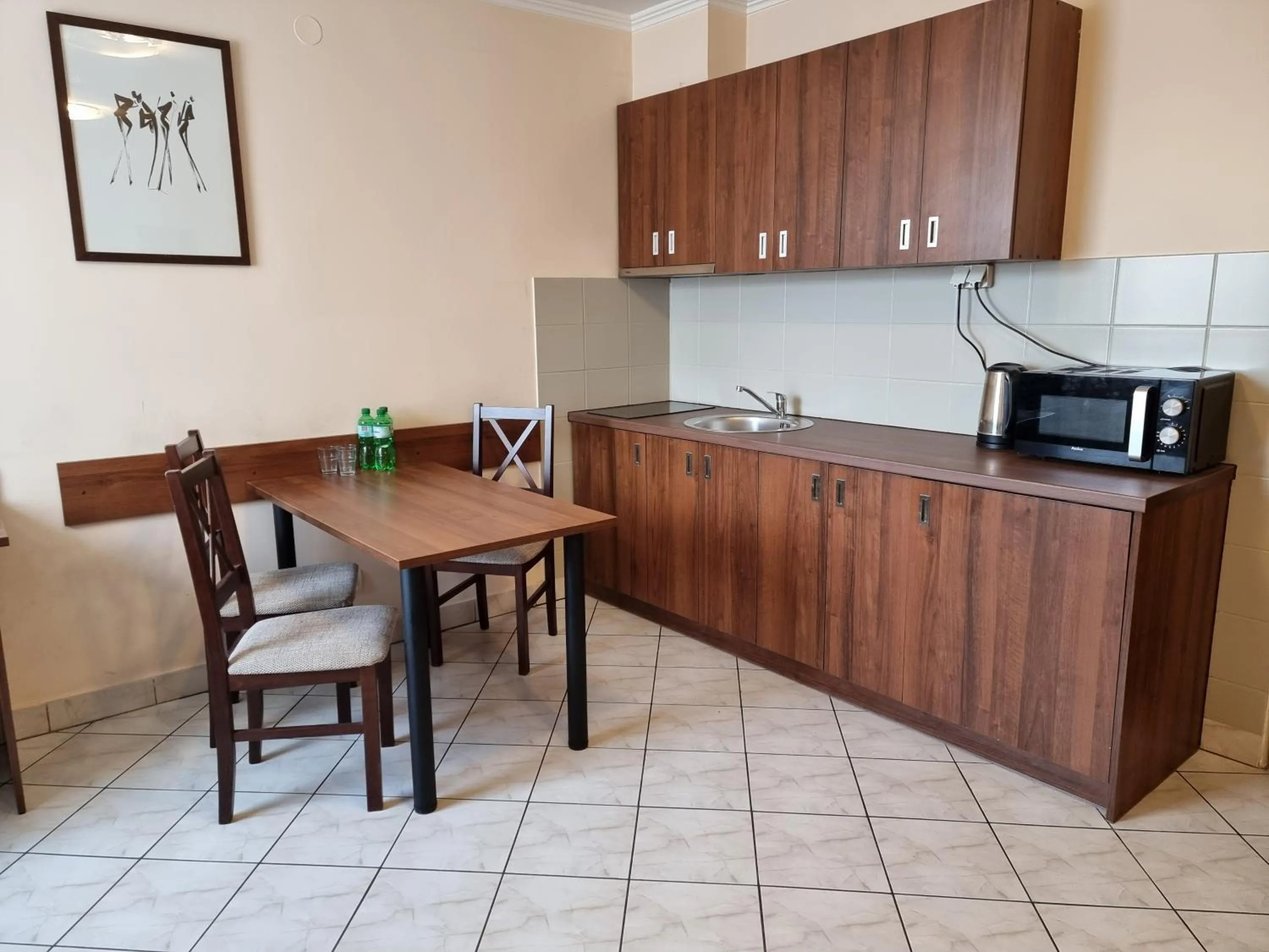 Kitchen or kitchenette in Noclegi Hit Rooms & Apartments