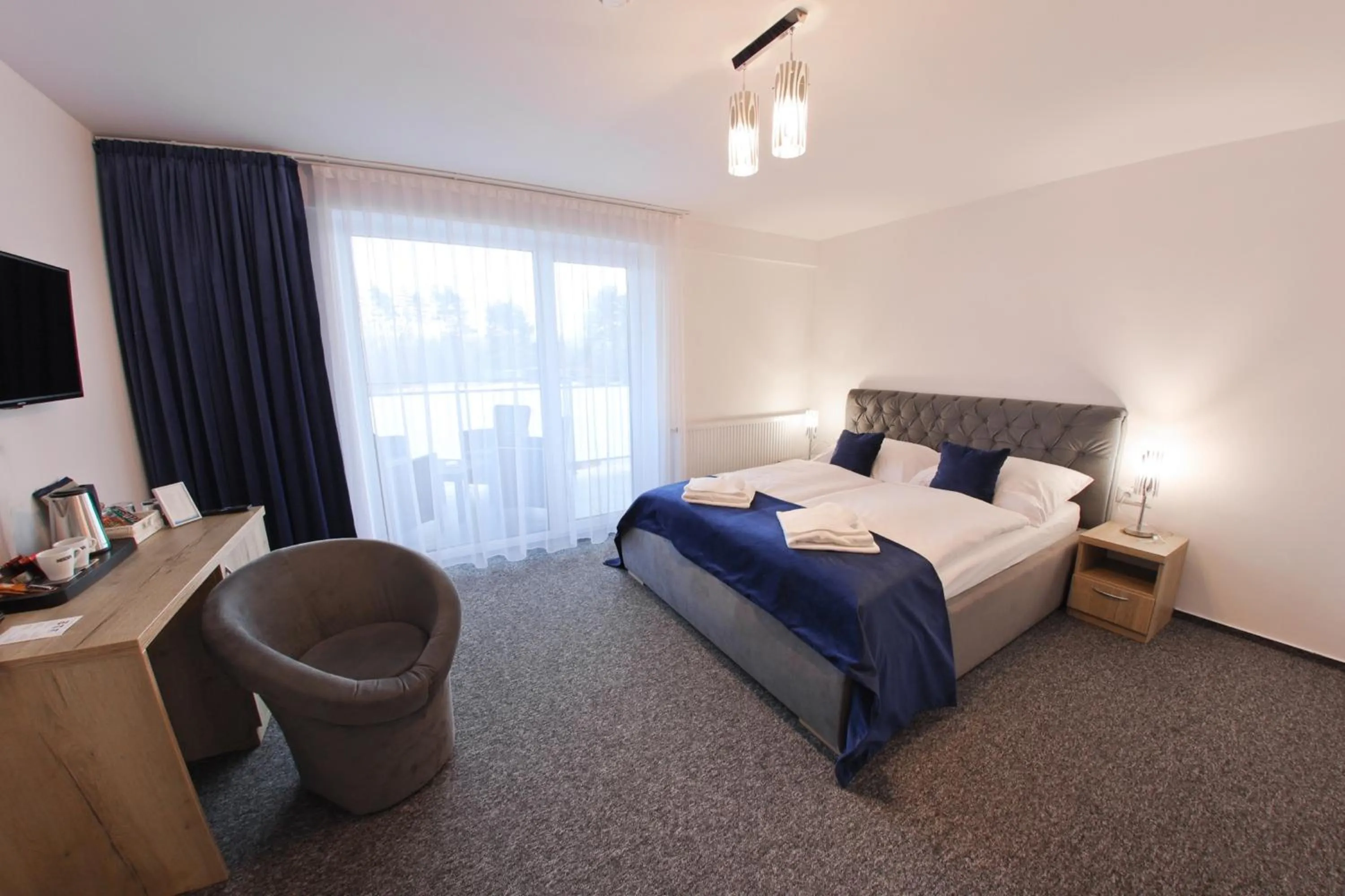 Bed in Hotel Prístav