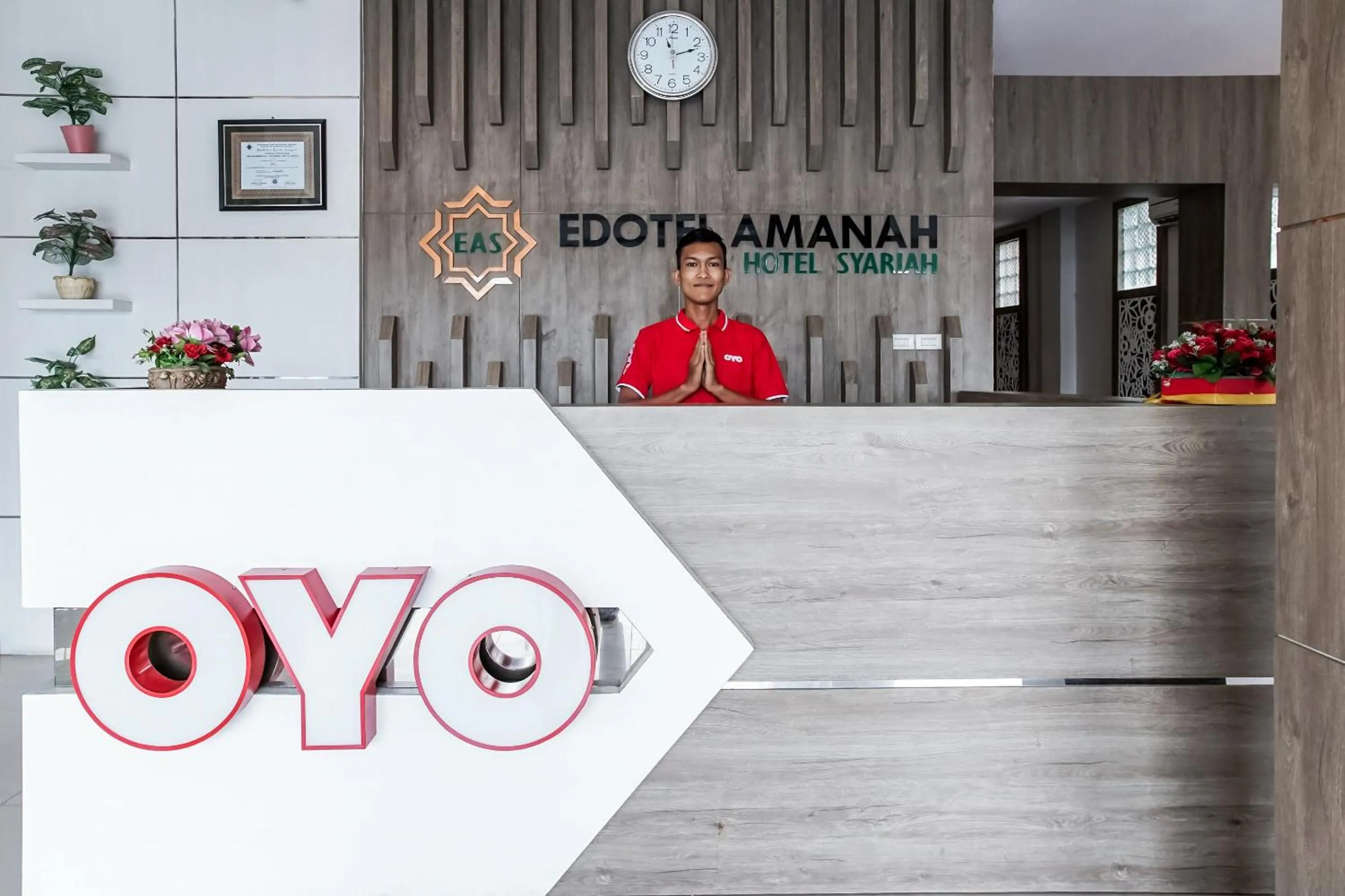 Lobby or reception in OYO 889 Edotel Amanah Hotel Syariah By Smk Muhammadiyah 1