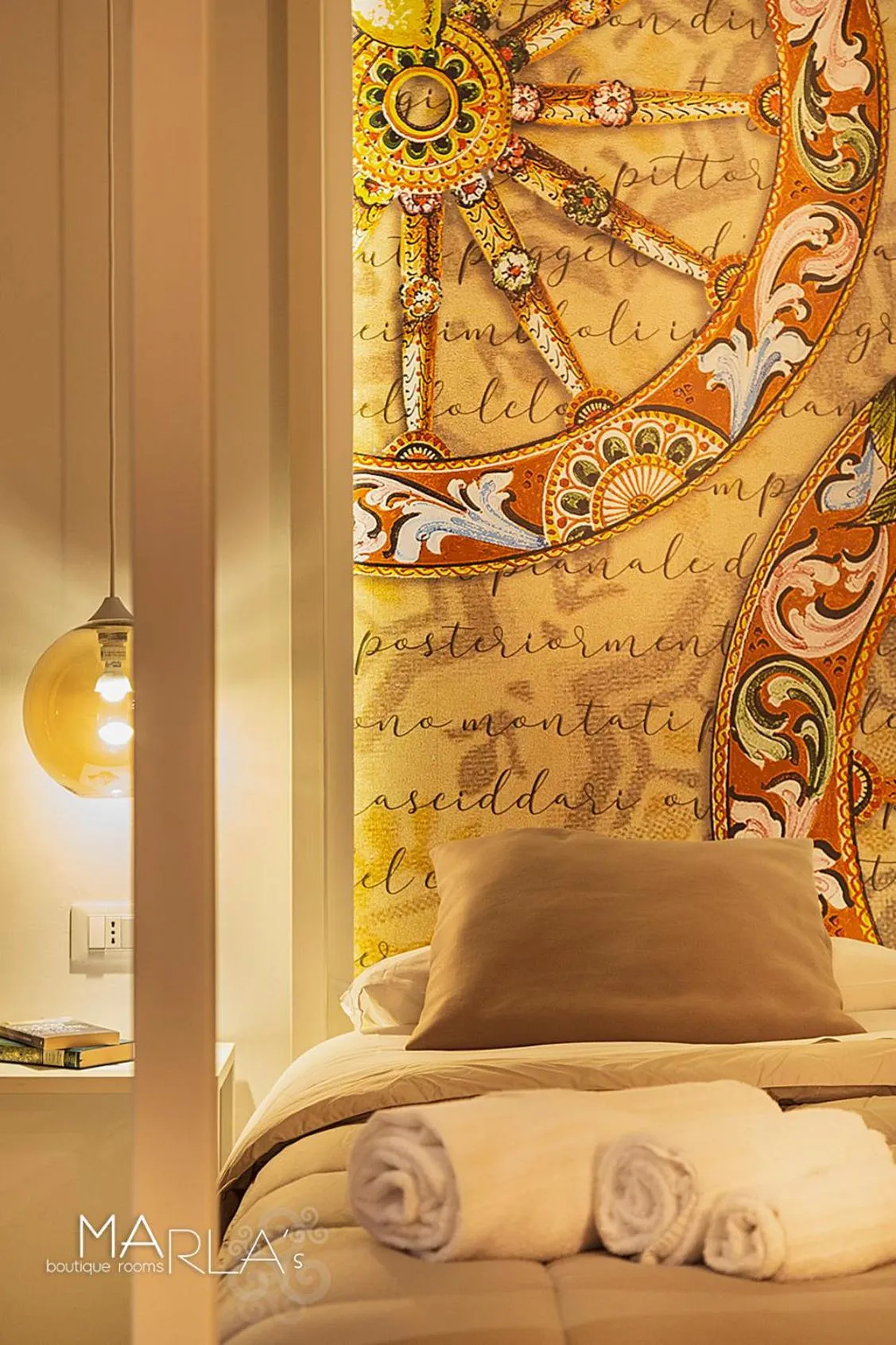 Bedroom, Bed in Marla's boutique rooms