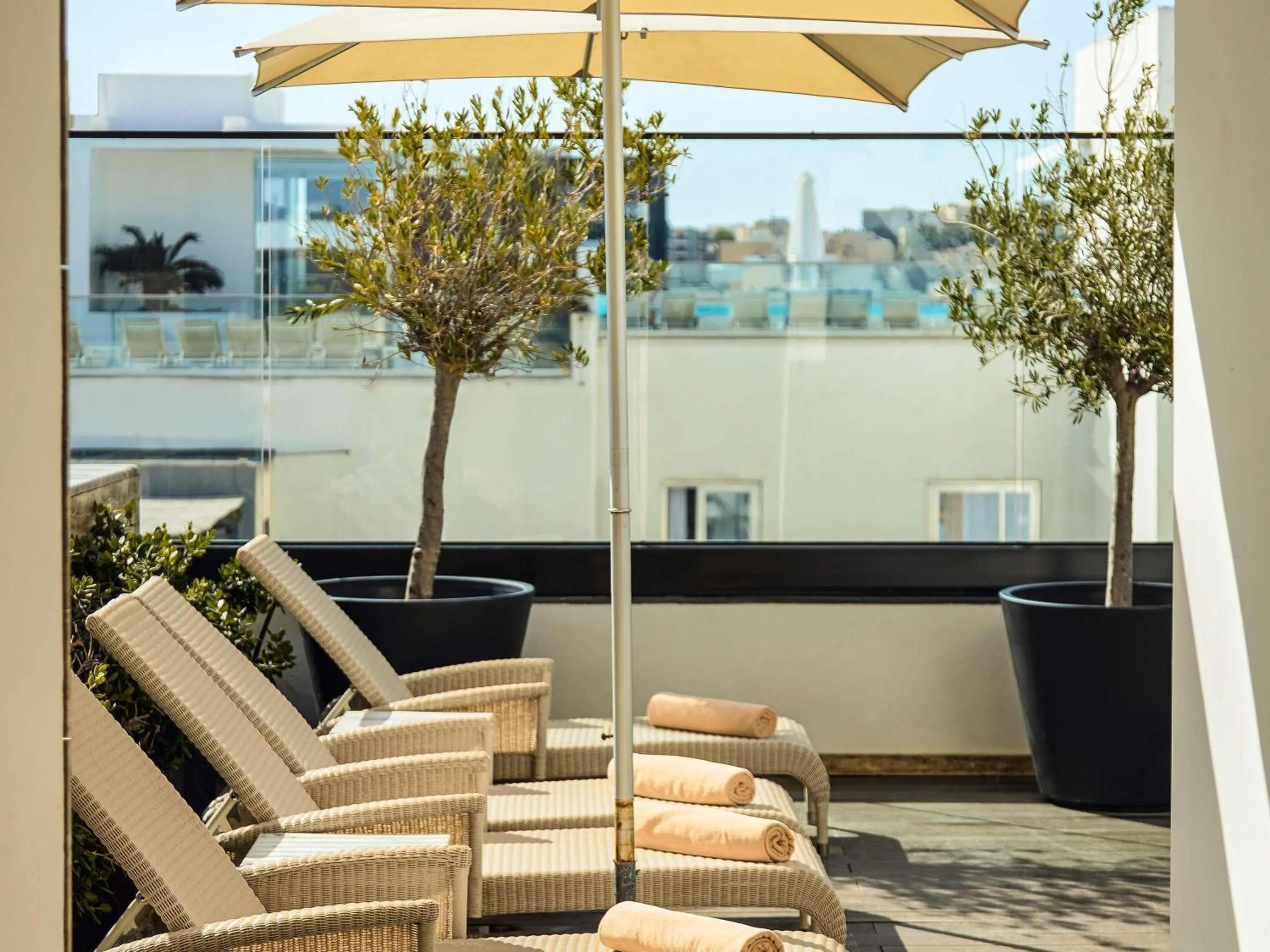 Pool view in Number 11 St Julian's Malta - Handwritten Collection