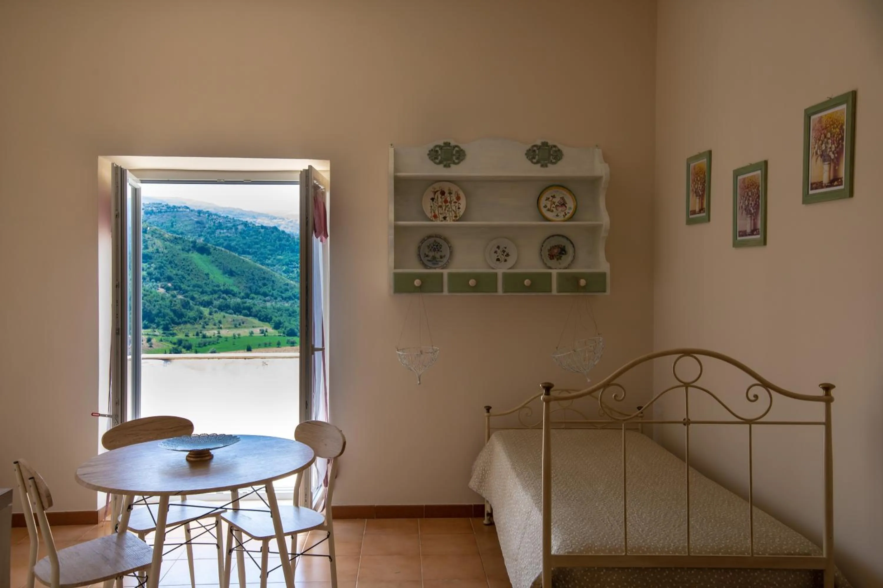 Living room, Bed in Il Panorama Housing Cilento