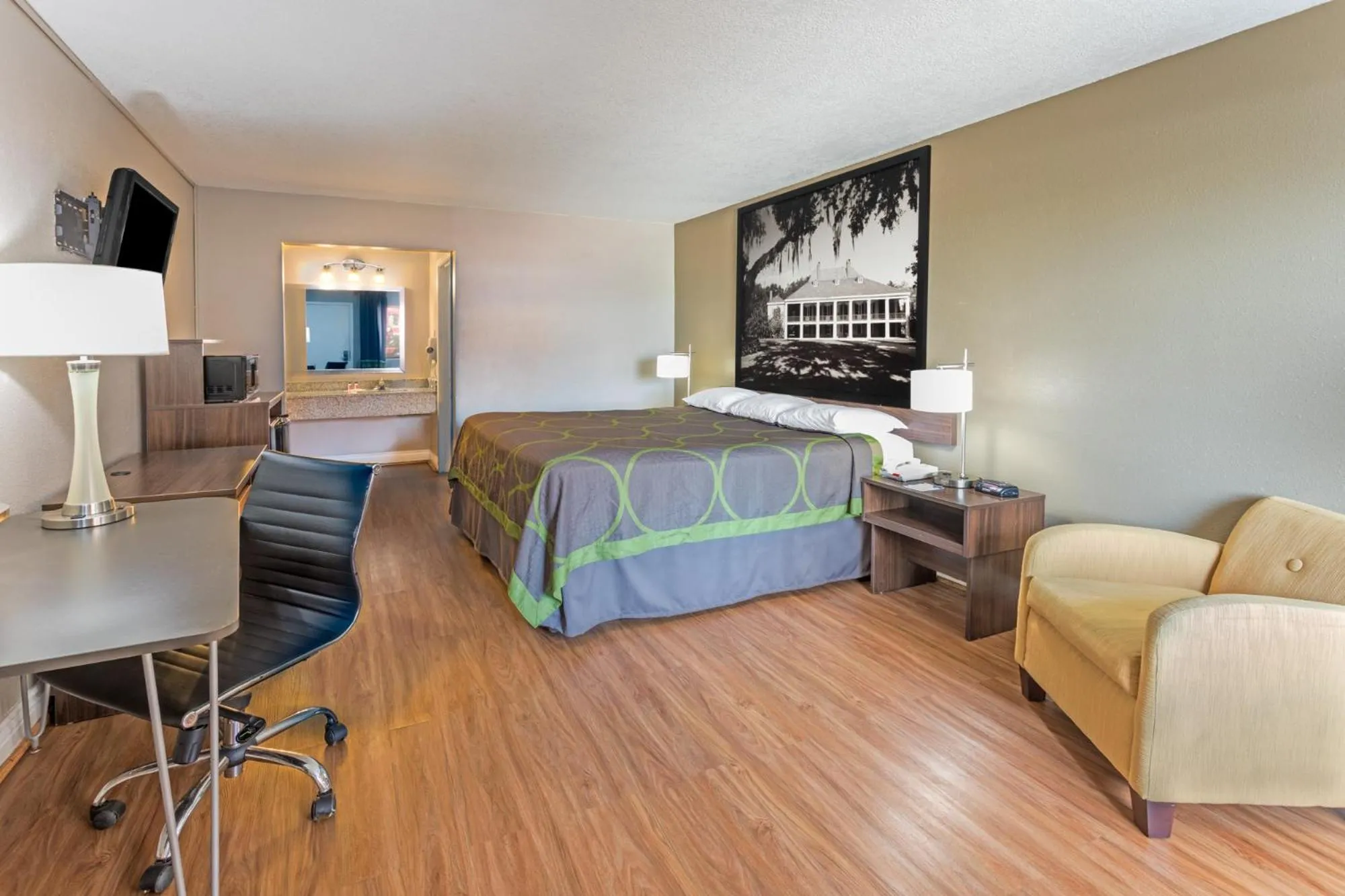Bed in Super 8 by Wyndham Opelousas