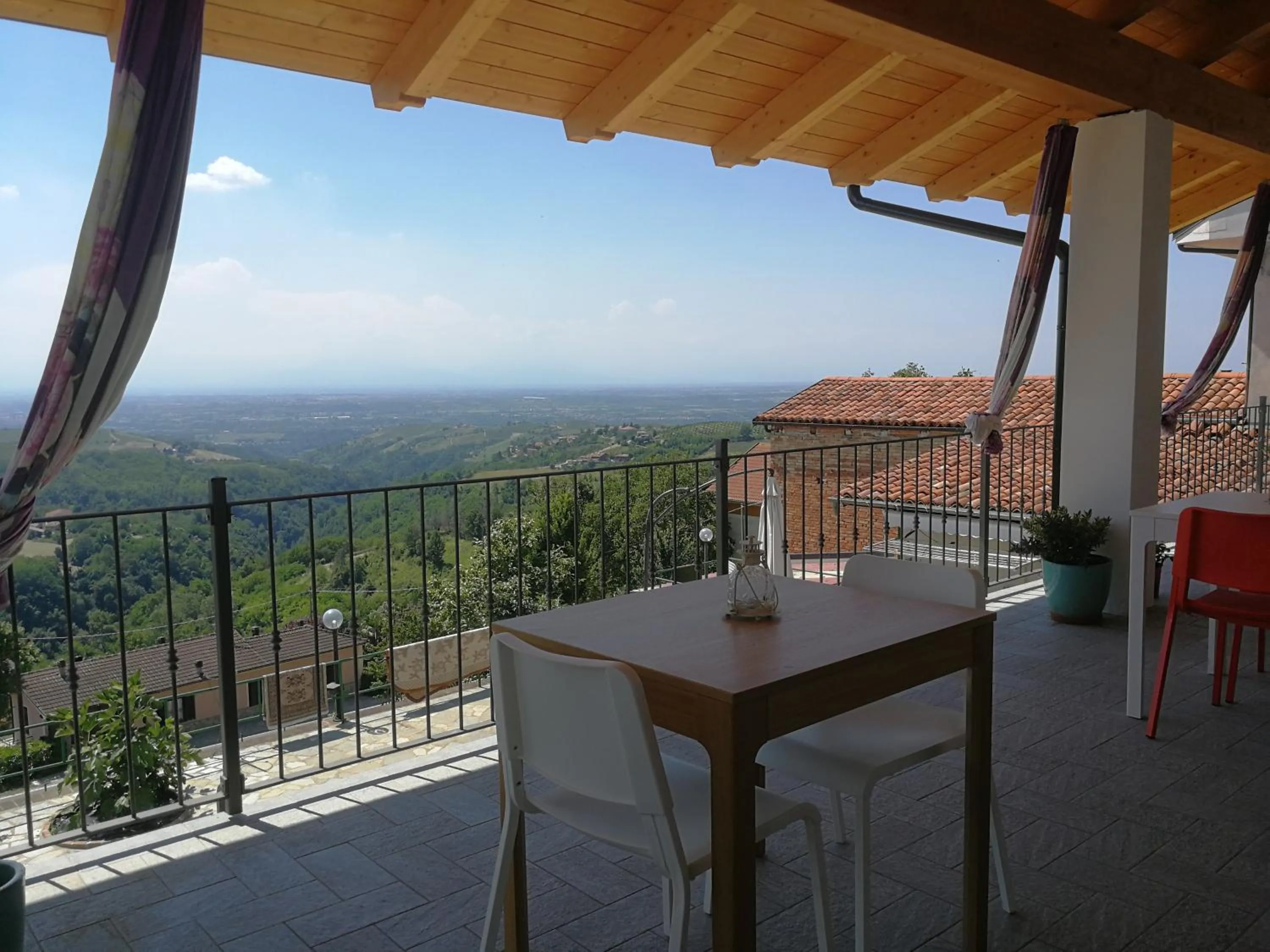Balcony/Terrace in Villa Belvedere Langhe