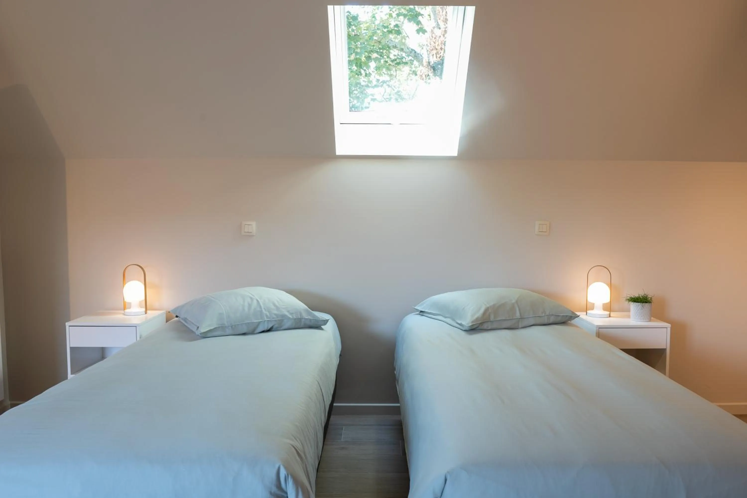 Bed in B&B Hof Beygaert