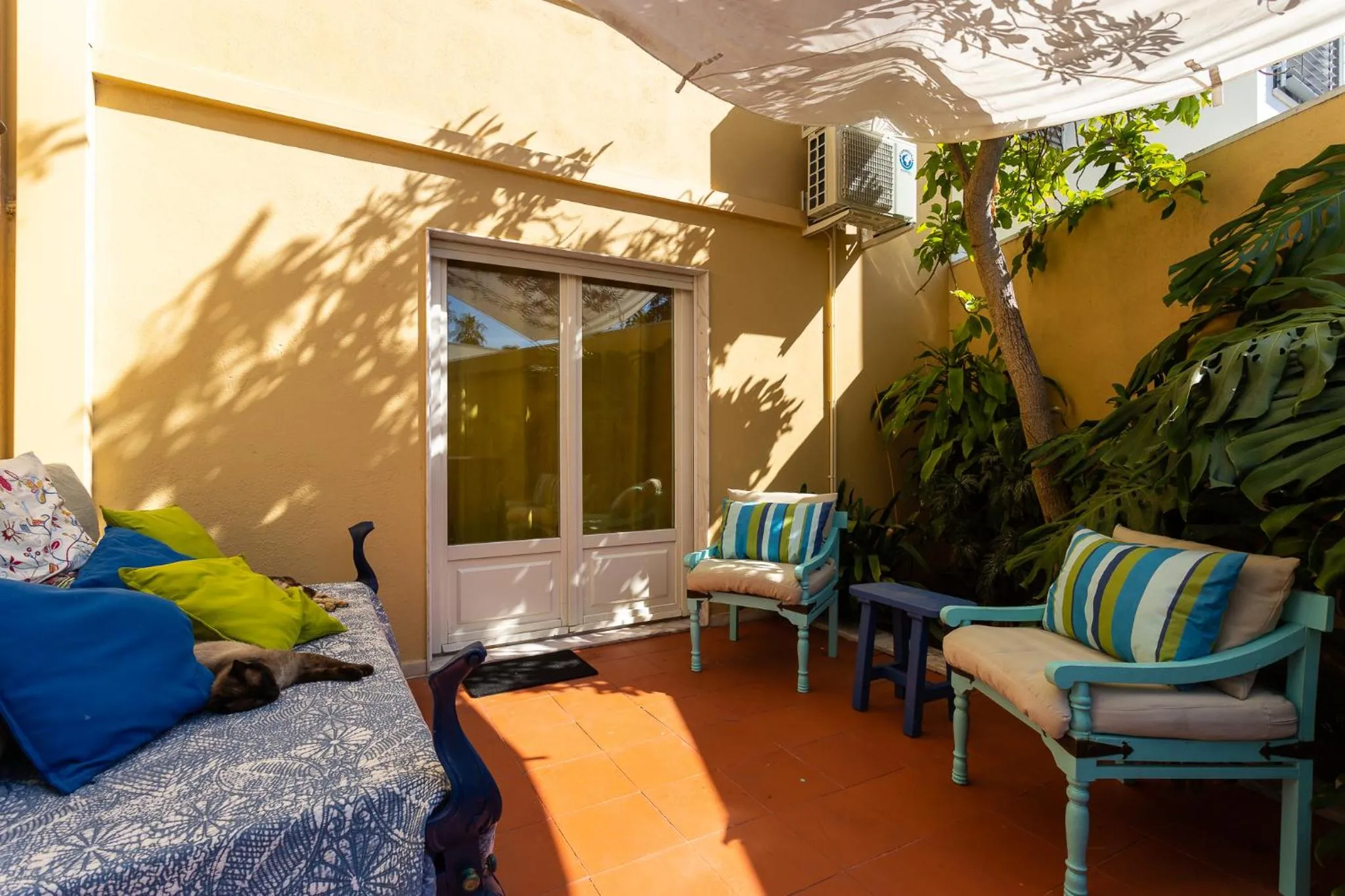 Patio in Geronimo Guest House Belém
