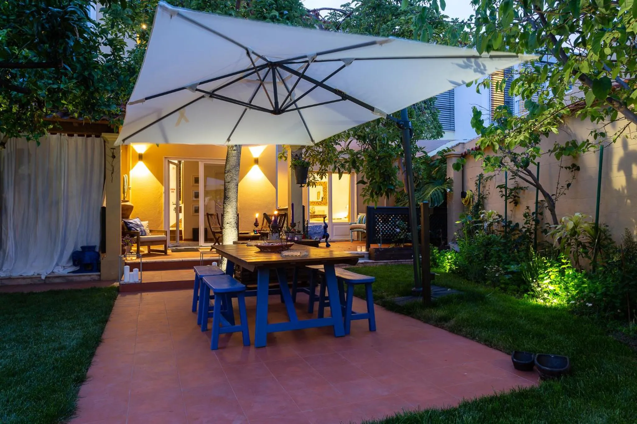 Patio in Geronimo Guest House Belém