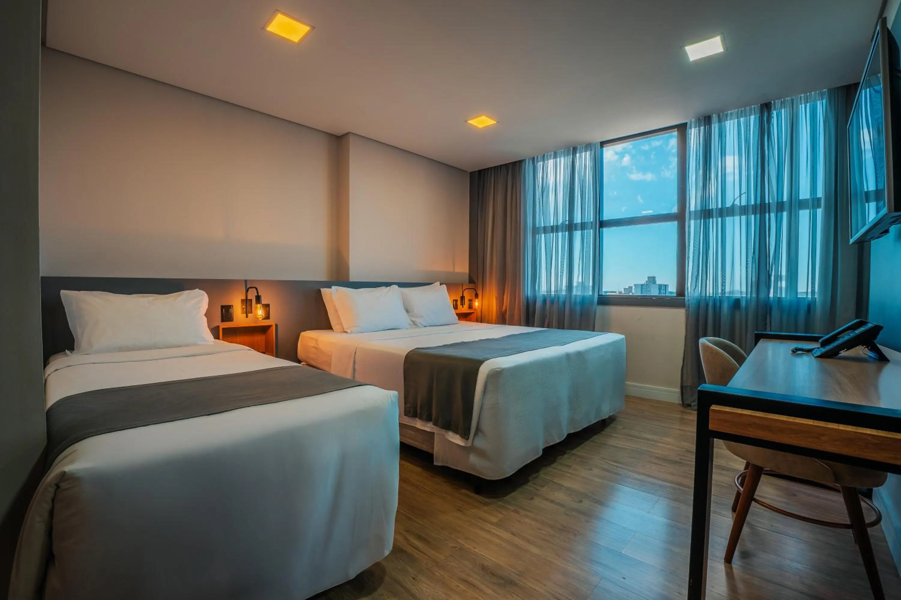 Bed in Hotel Laghetto Estação