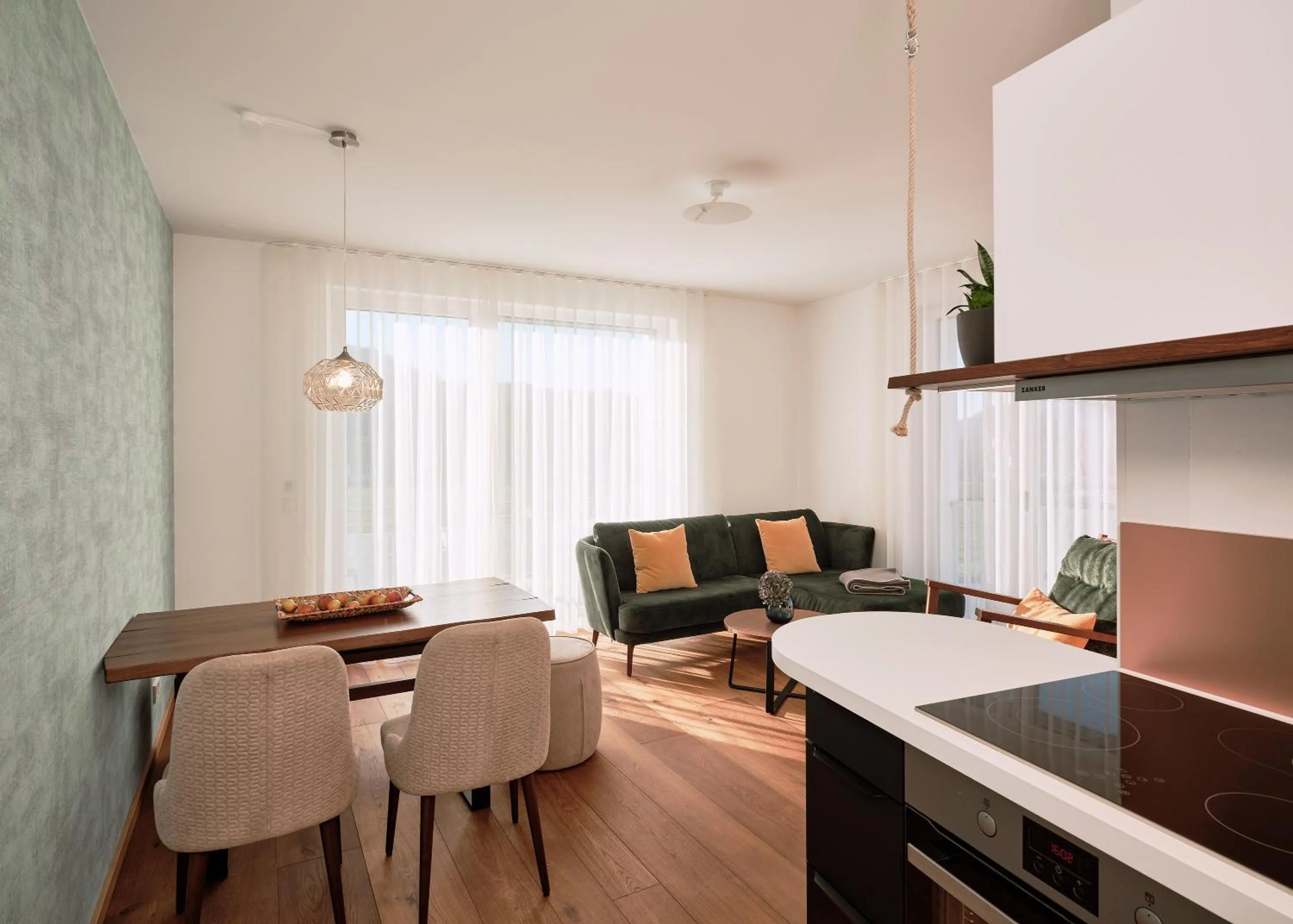 Kitchen or kitchenette in WaldFunkeln LODGE