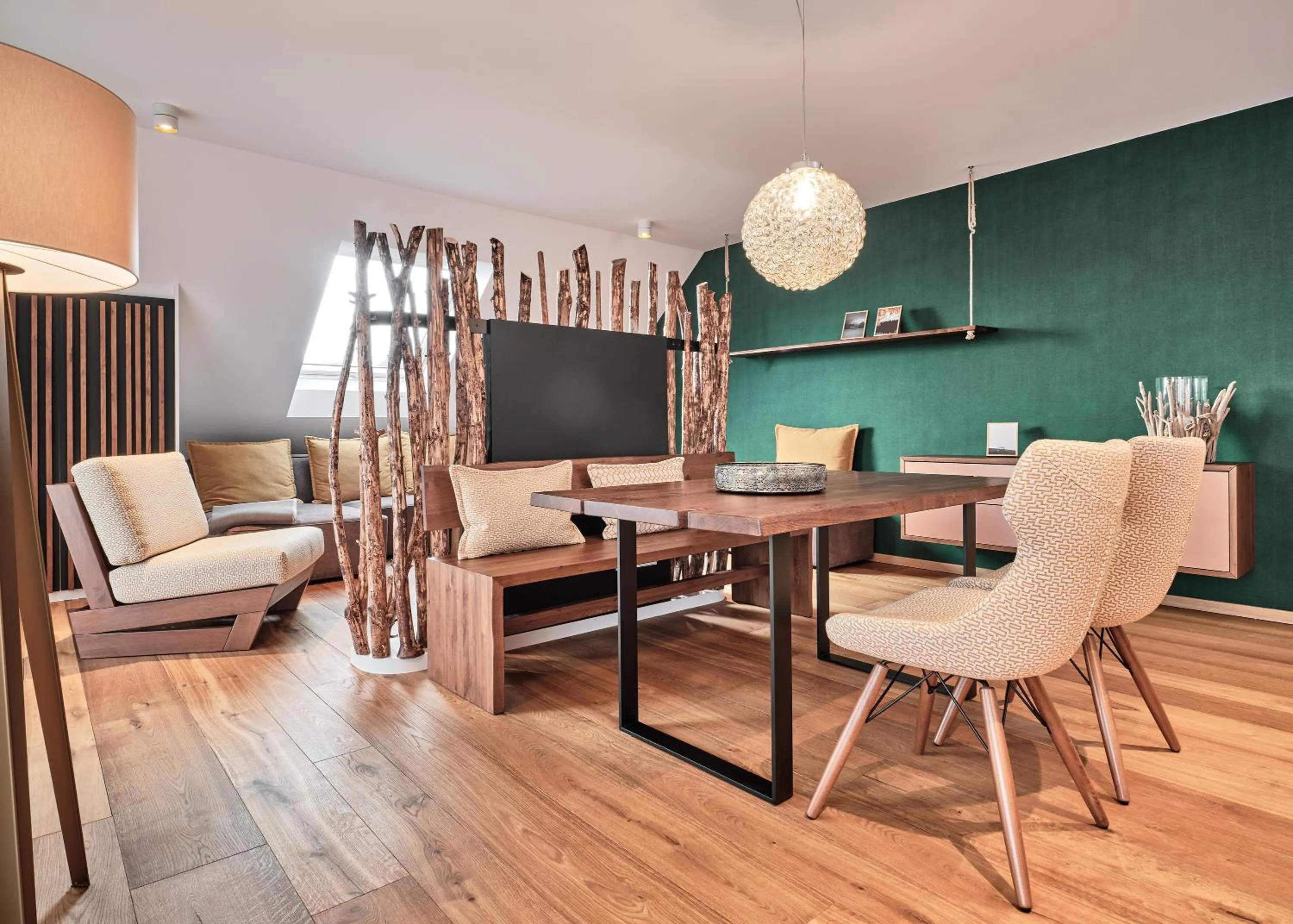 Living room in WaldFunkeln LODGE