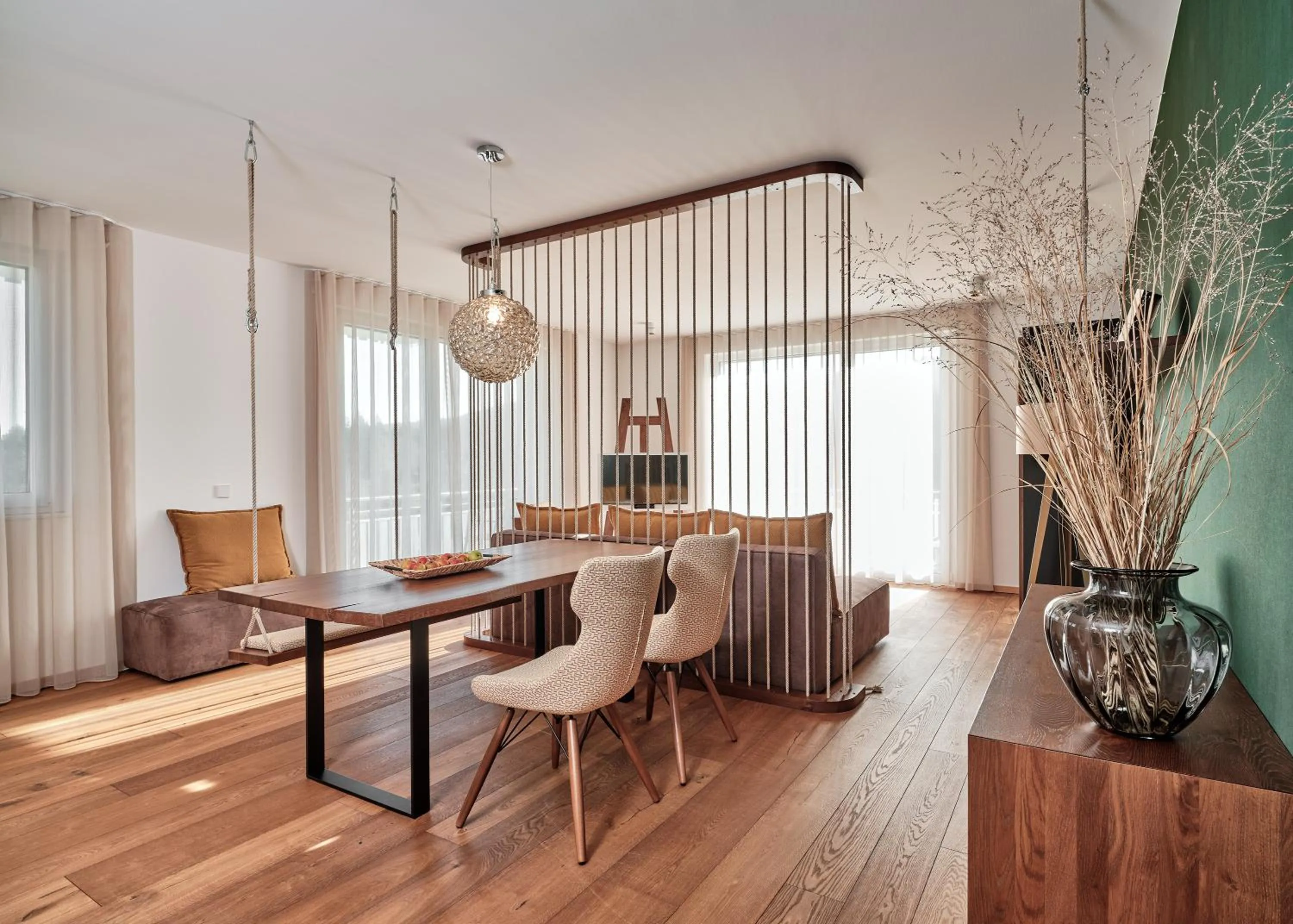 Living room in WaldFunkeln LODGE