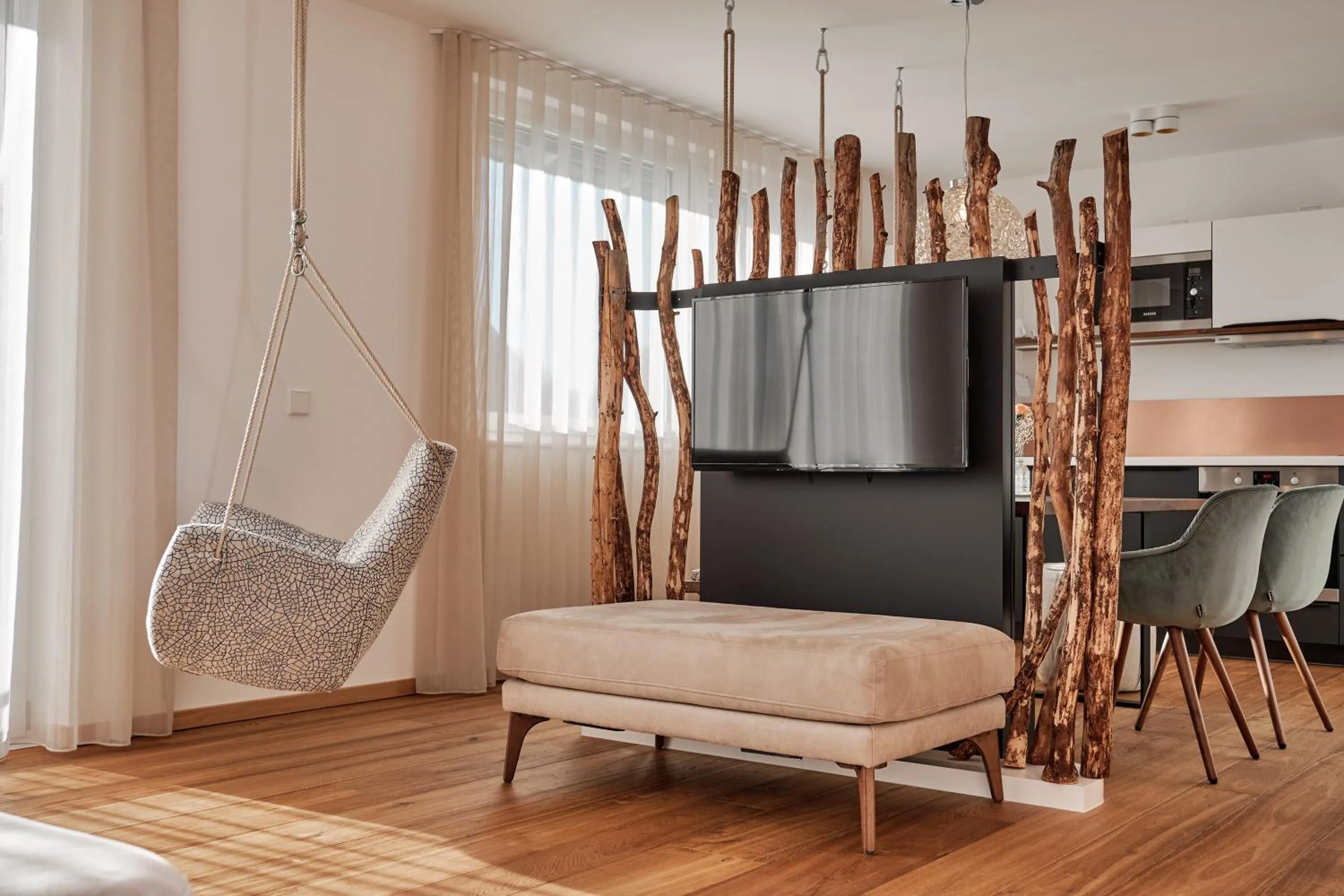 Seating area in WaldFunkeln LODGE