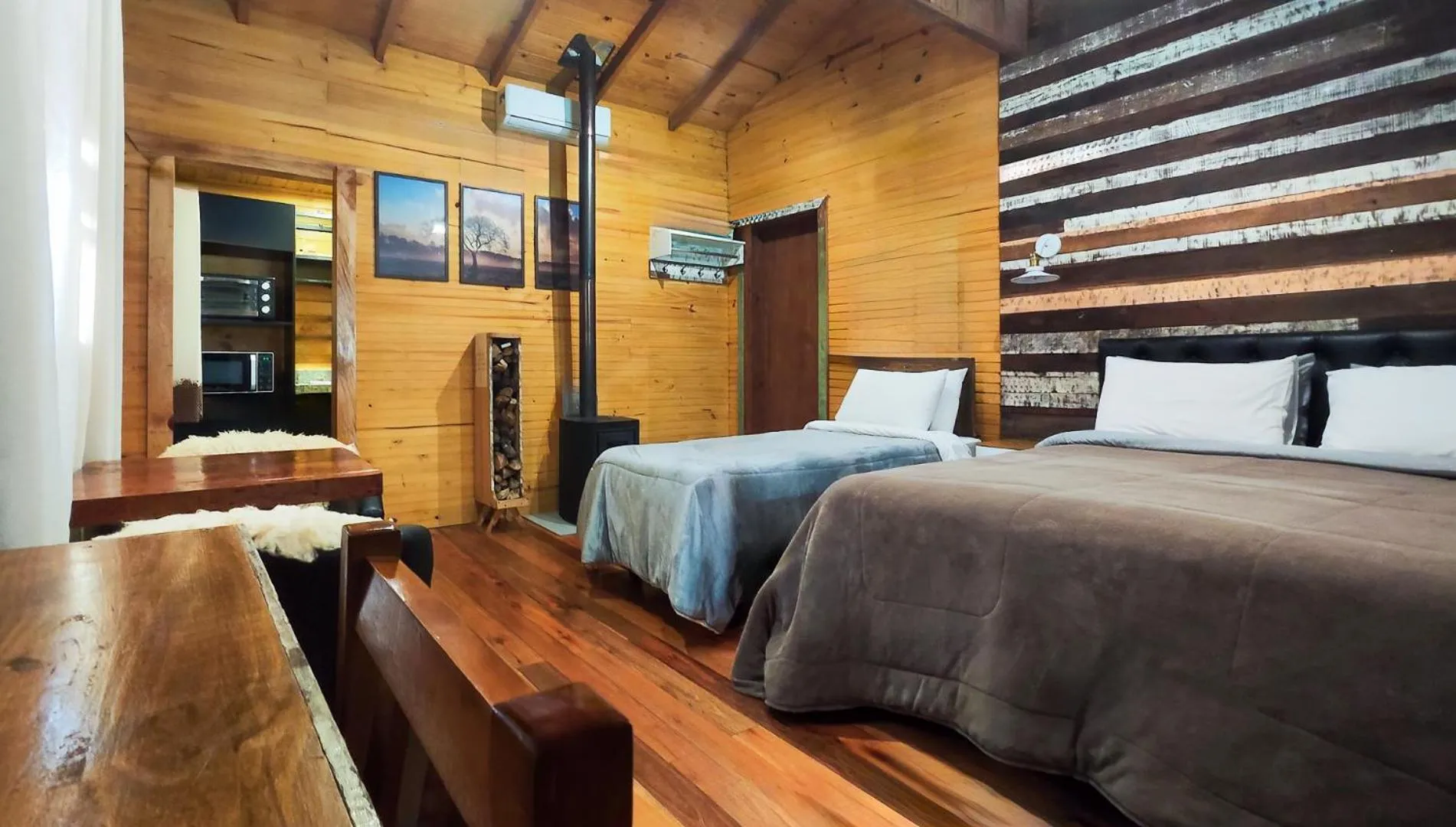 Bed in Pousada Caminhos da Natureza