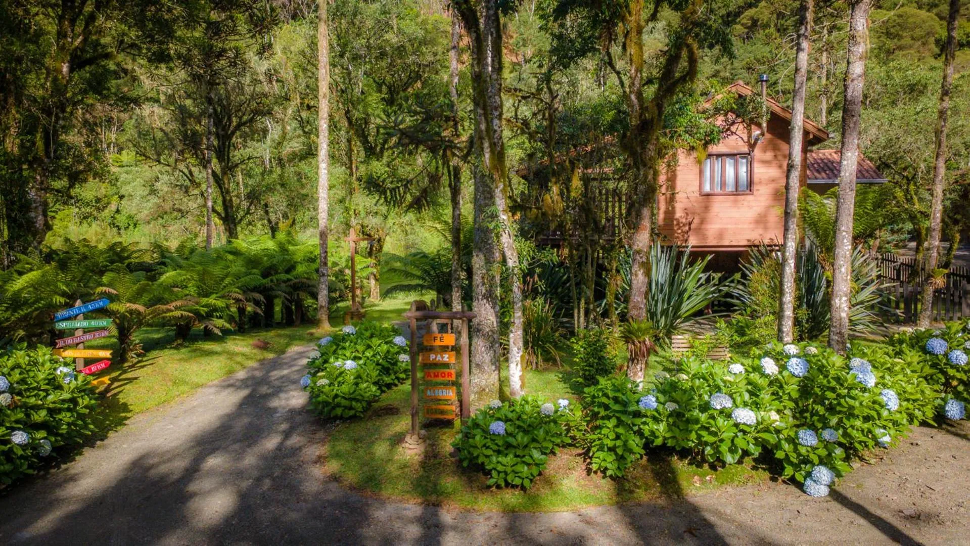 Garden view in Pousada Caminhos da Natureza