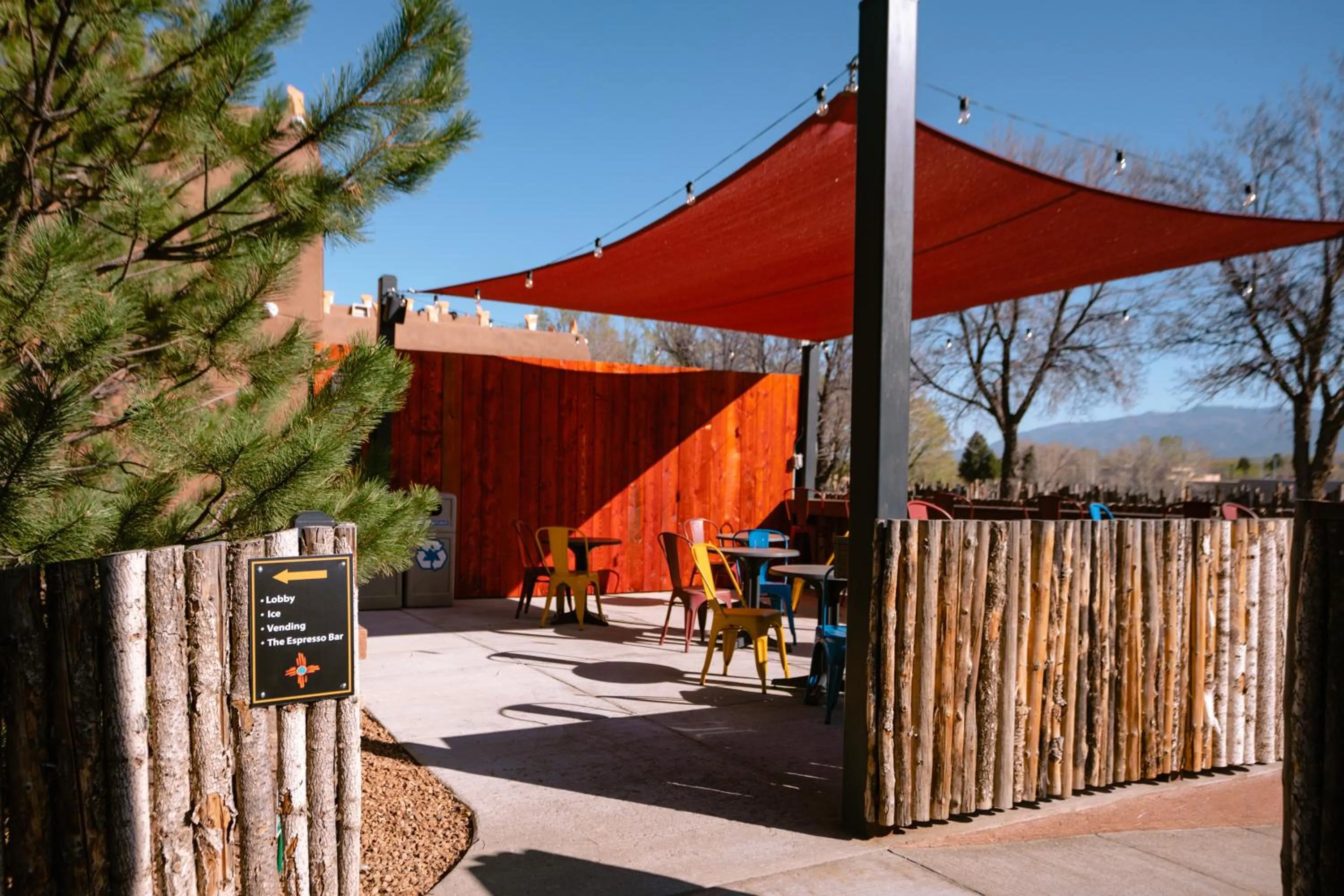 Patio in Taos Valley Lodge
