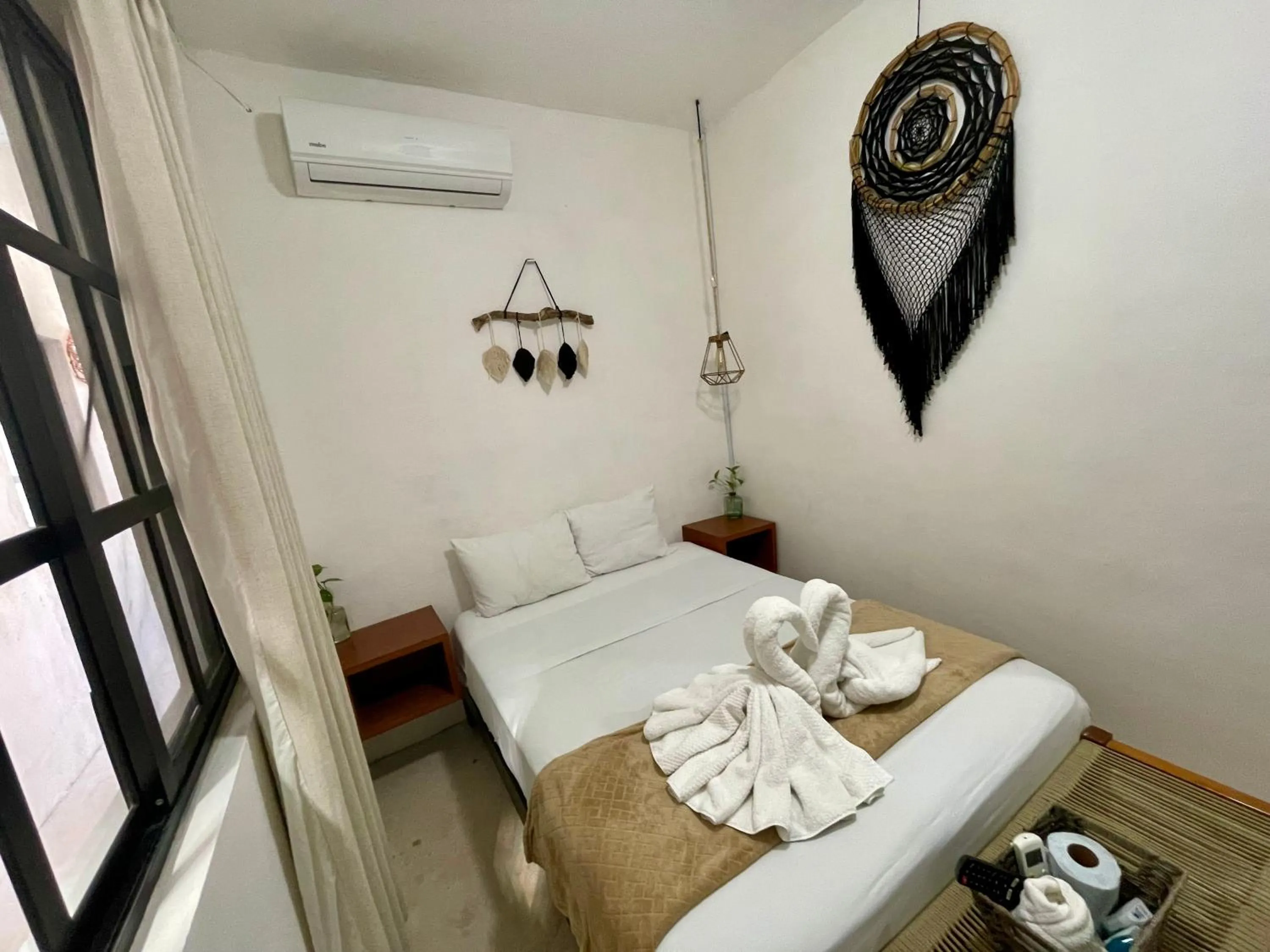 Bed in Hotel AKBAL Holbox