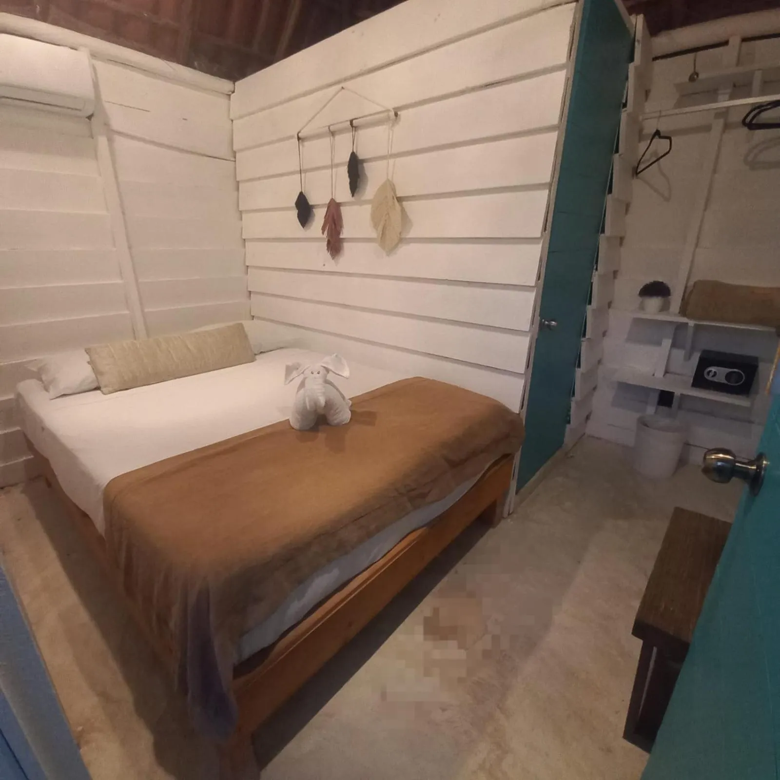 Bed in Hotel AKBAL Holbox