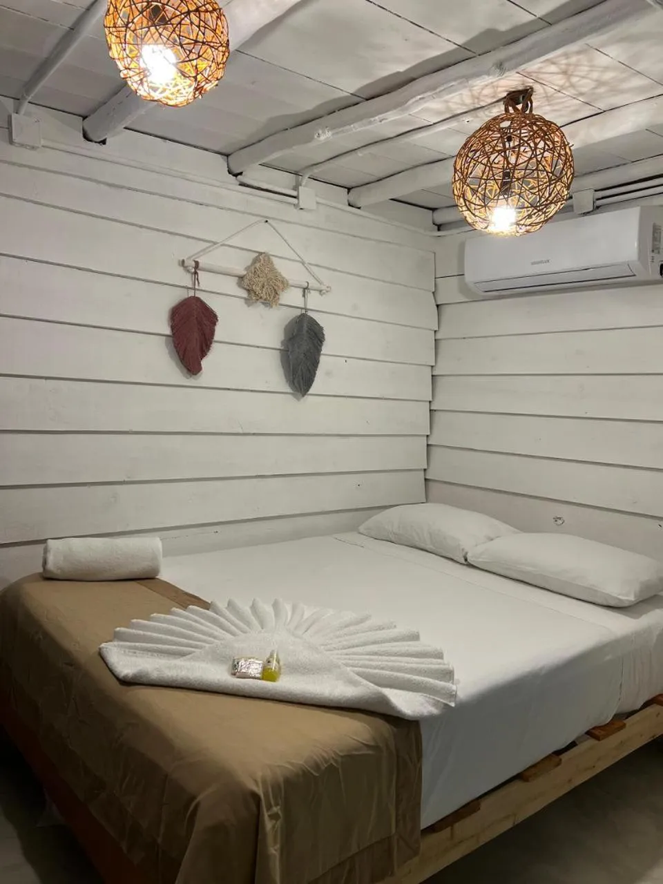 Bed in Hotel AKBAL Holbox