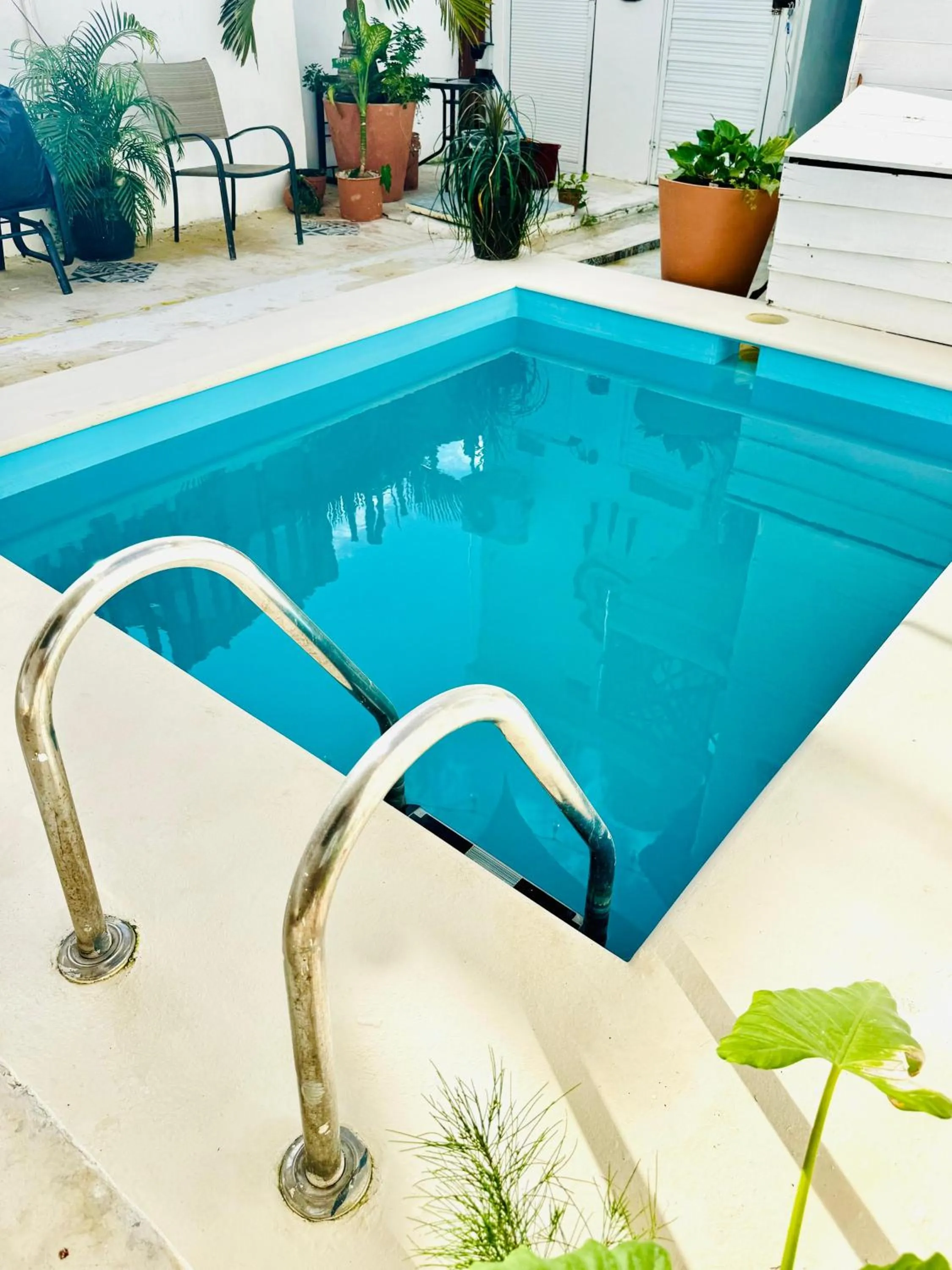 Pool view in Hotel AKBAL Holbox