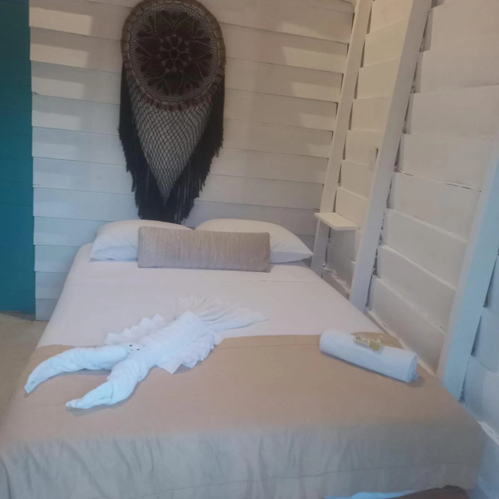 Bed in Hotel AKBAL Holbox