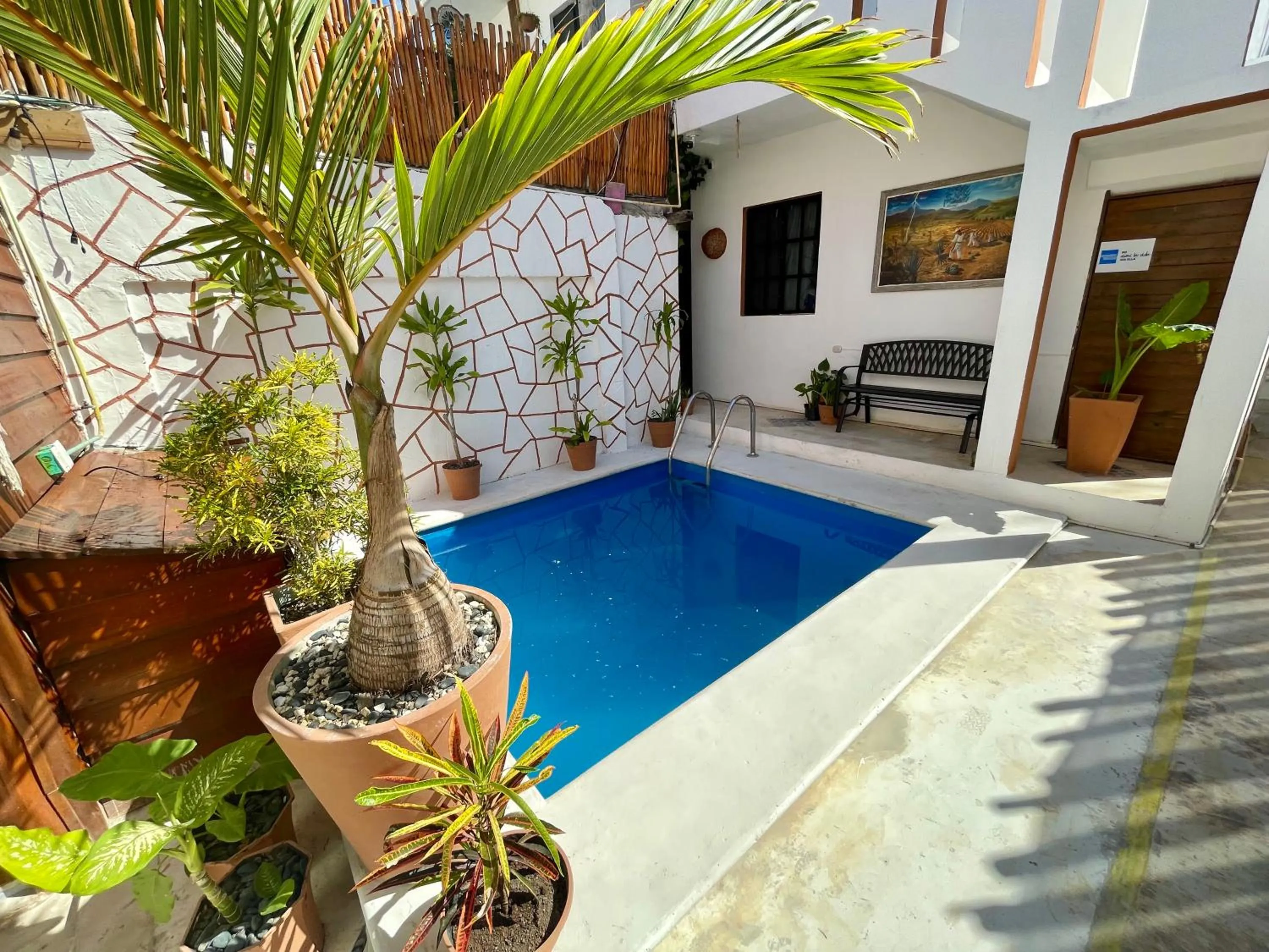 Swimming pool in Hotel AKBAL Holbox