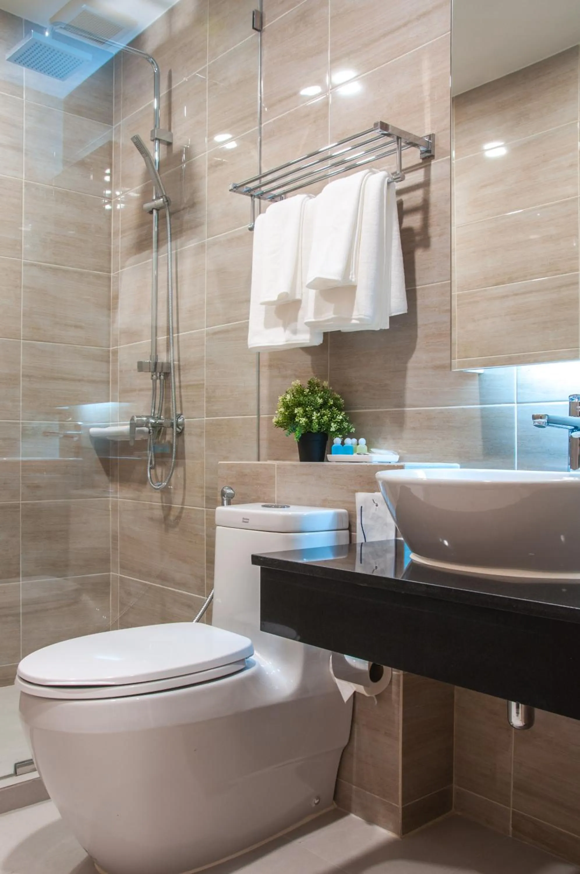 Bathroom in Leela Orchid Hotel