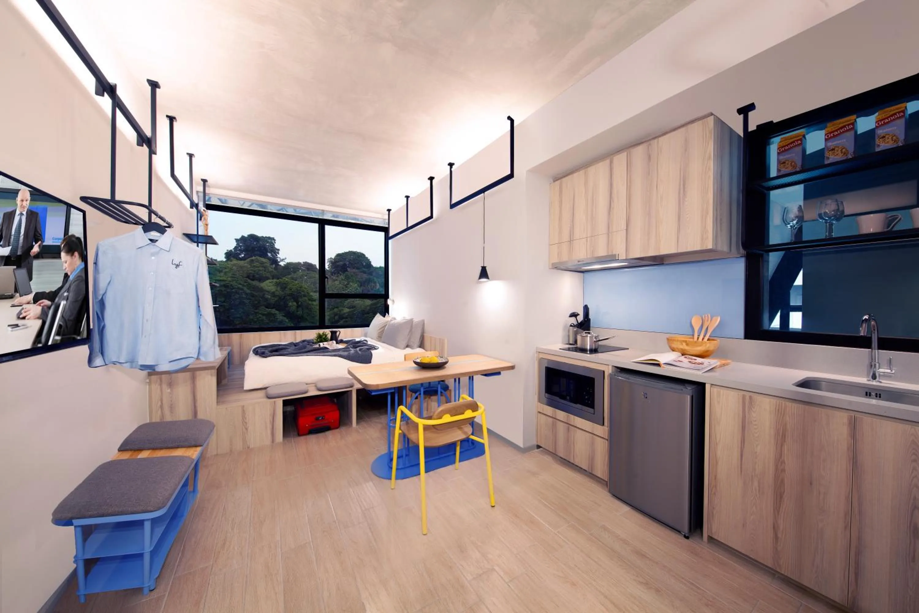 Kitchen or kitchenette in lyf Funan Singapore