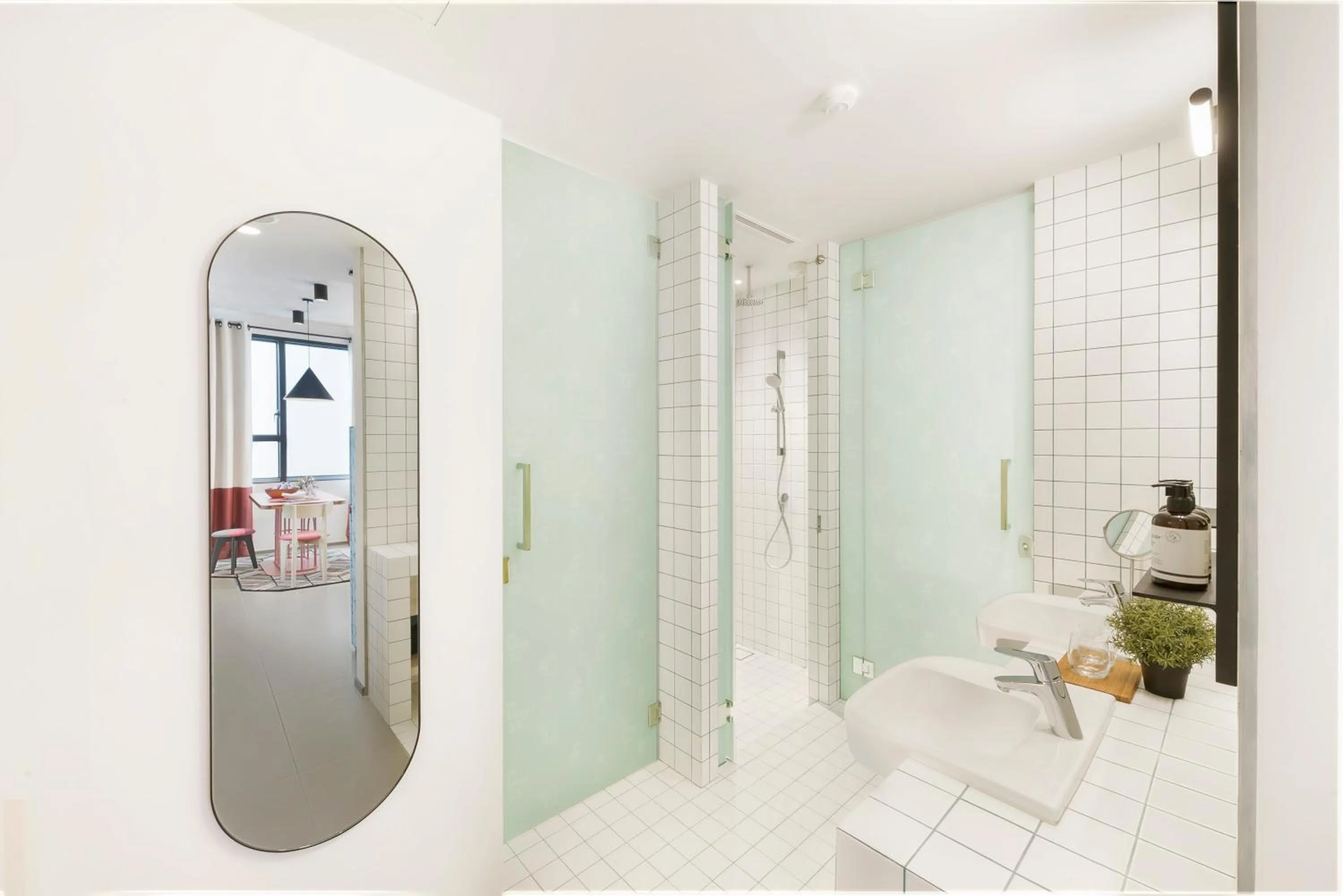 Shower in lyf Funan Singapore