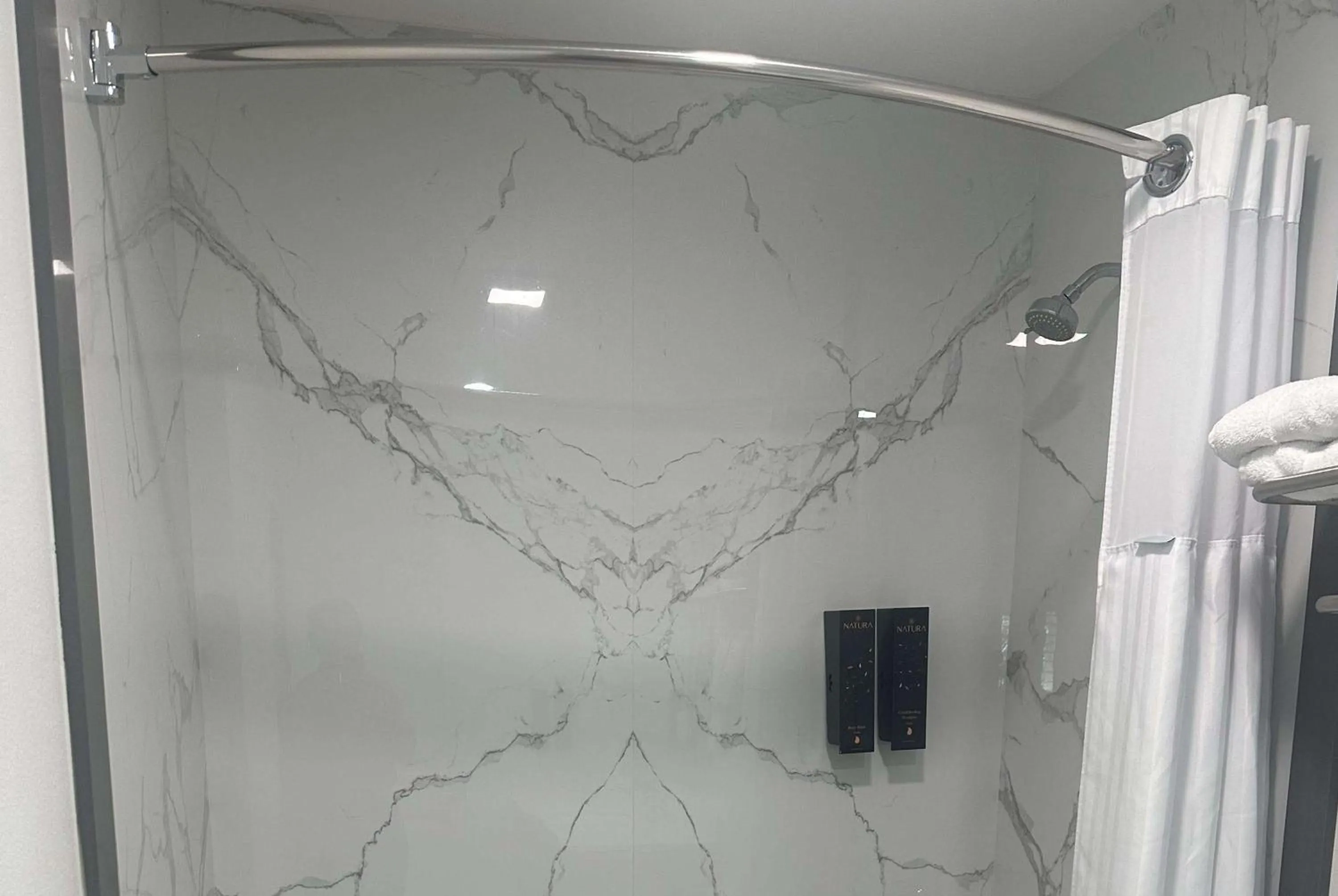 Bathroom in Super 8 by Wyndham Oceanside Downtown