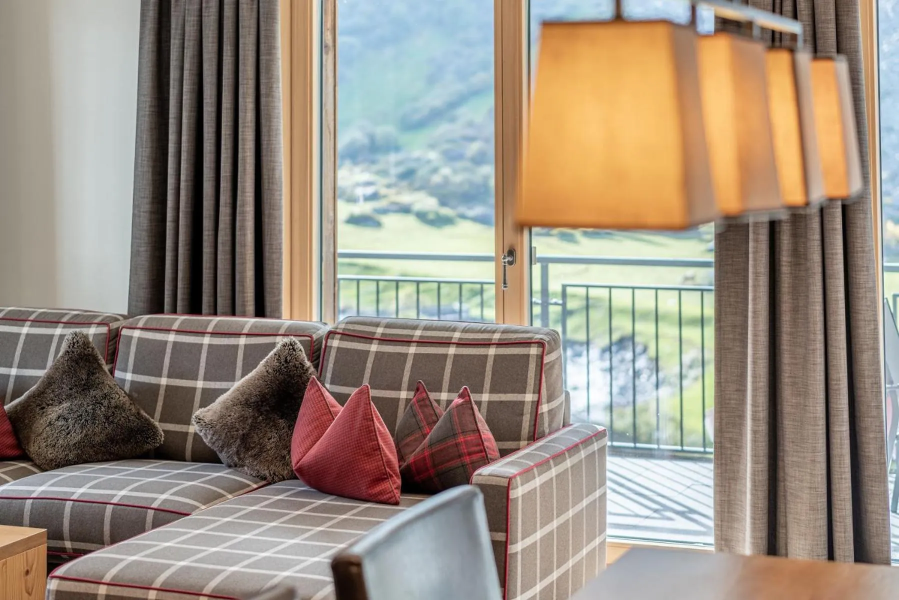 Seating area in Gletscherblick- serviced apartments