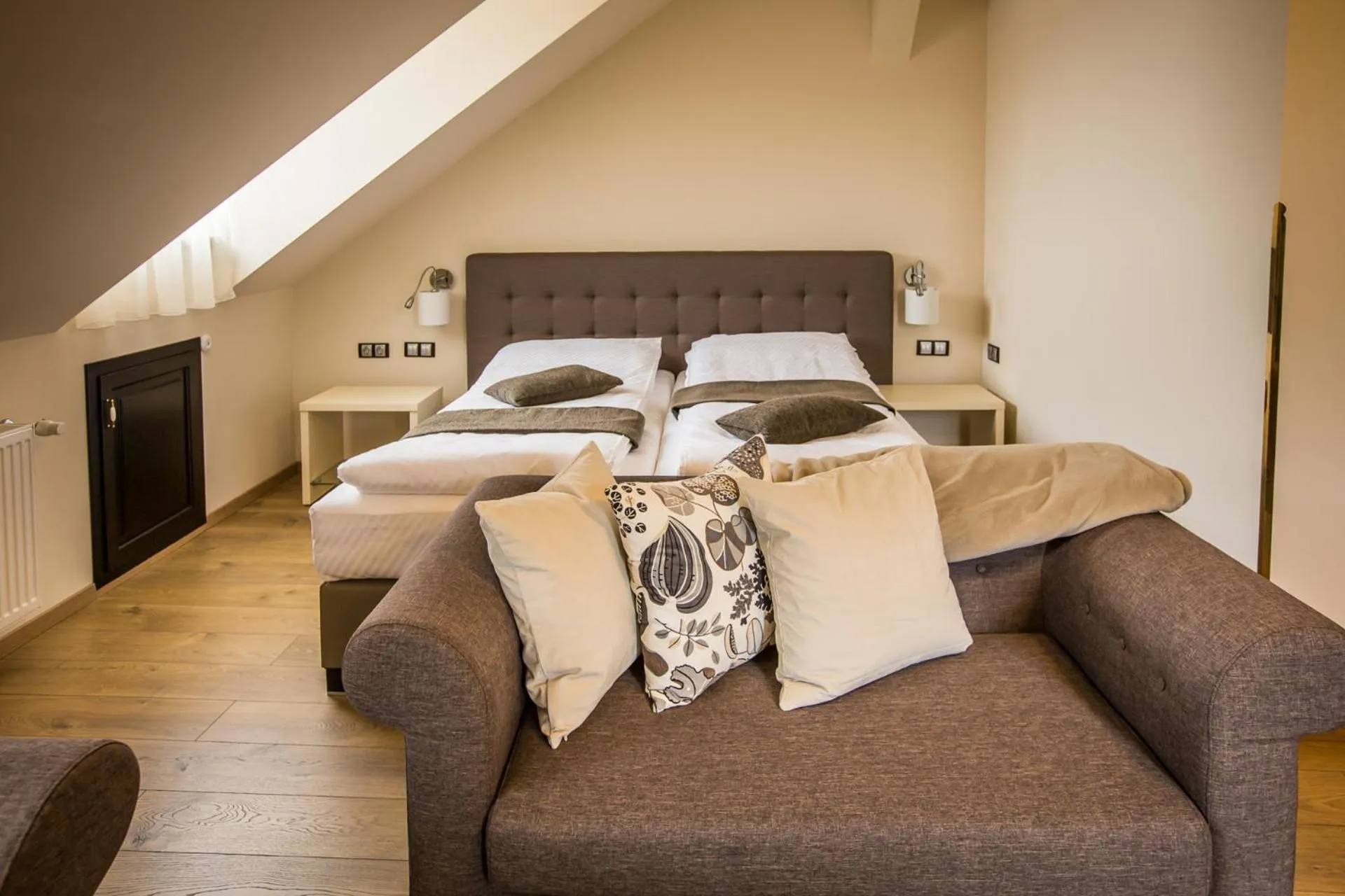 Bed in Pension Kokel