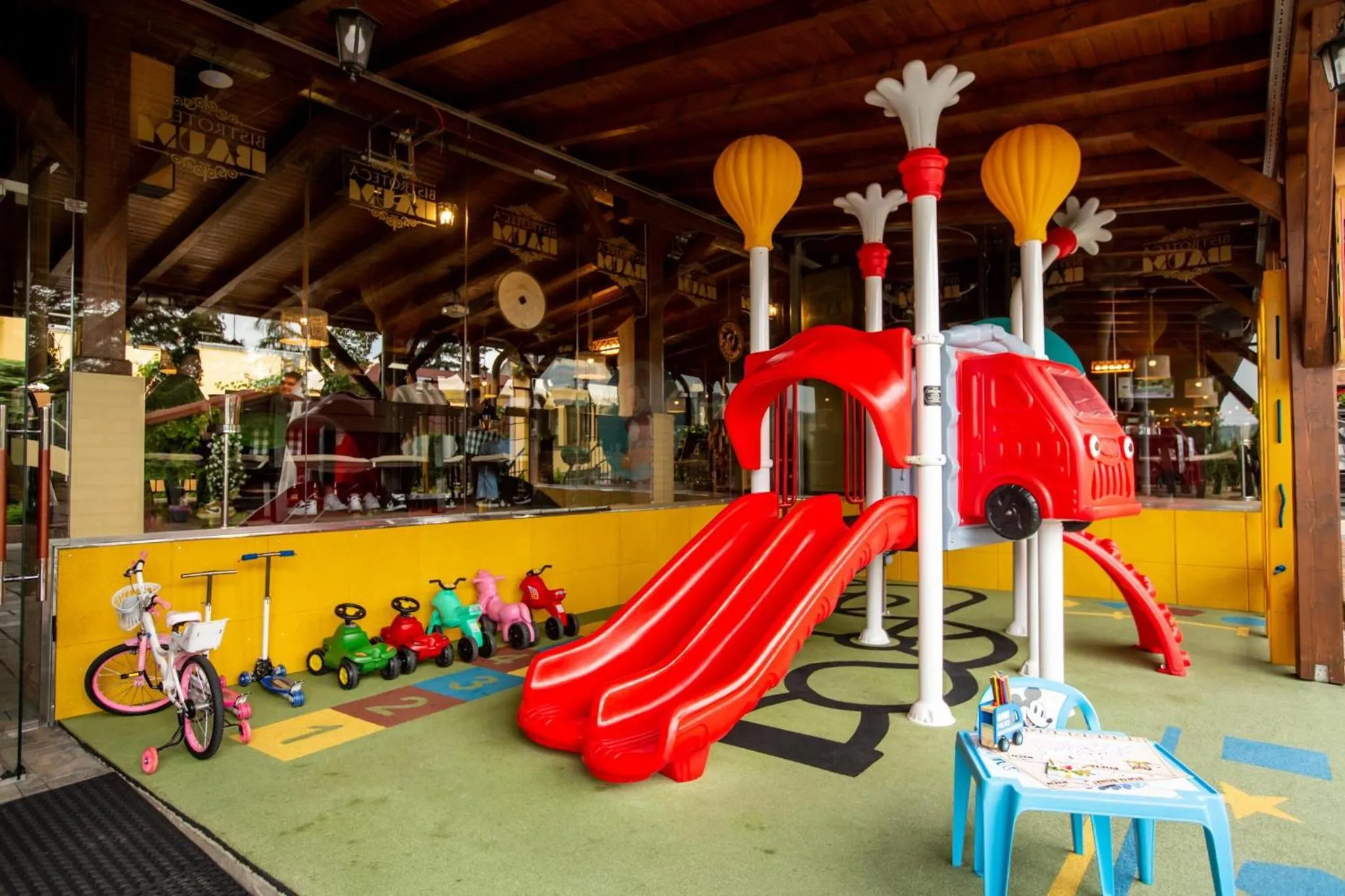 Children play ground in Pension Kokel