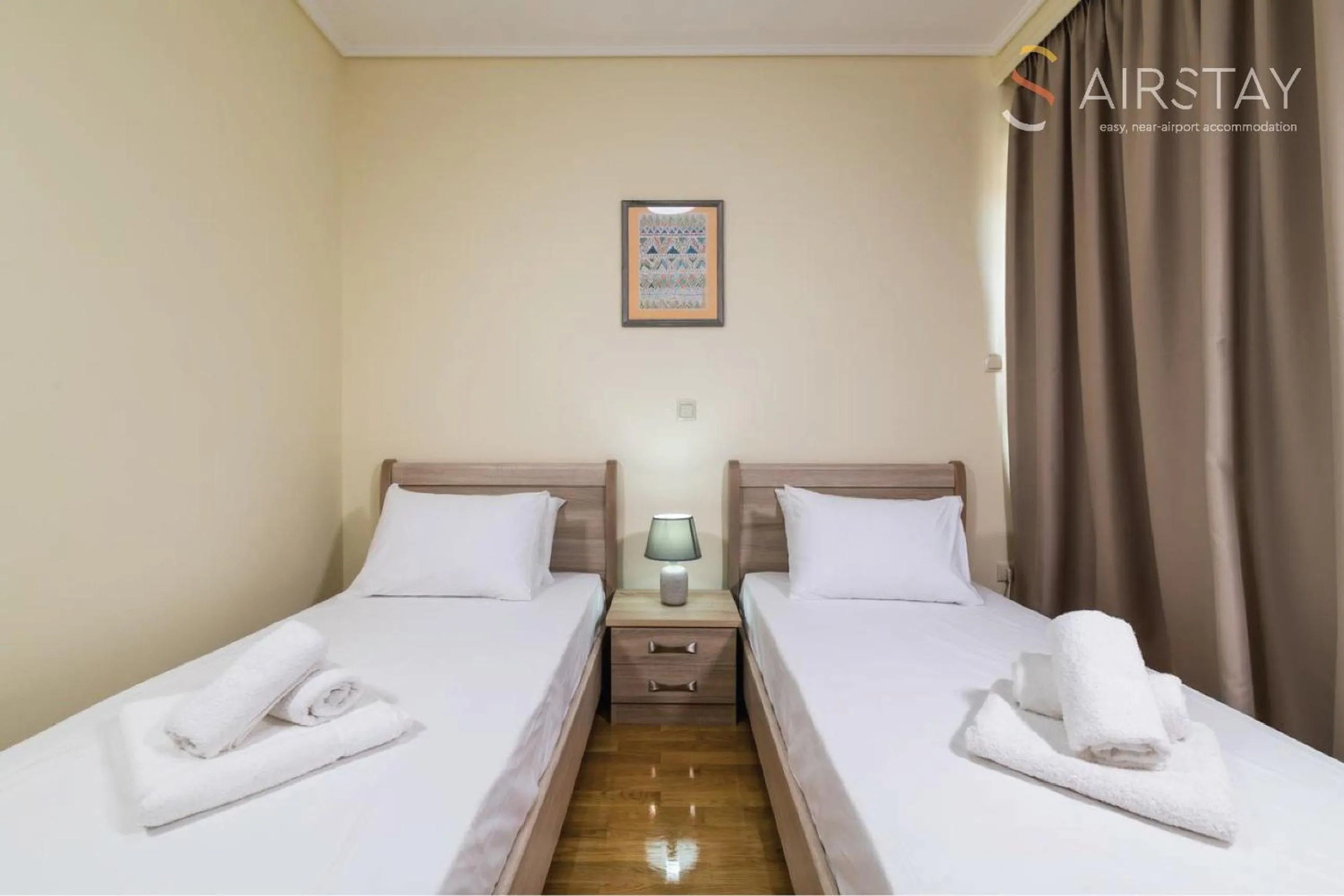Bed in Thresh Apartments Airport by Airstay